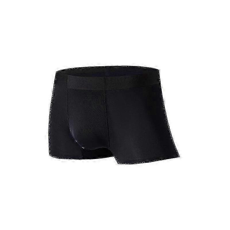 Ultra-thin Non-marking Breathable Men's Boxer Briefs in Ice Silk