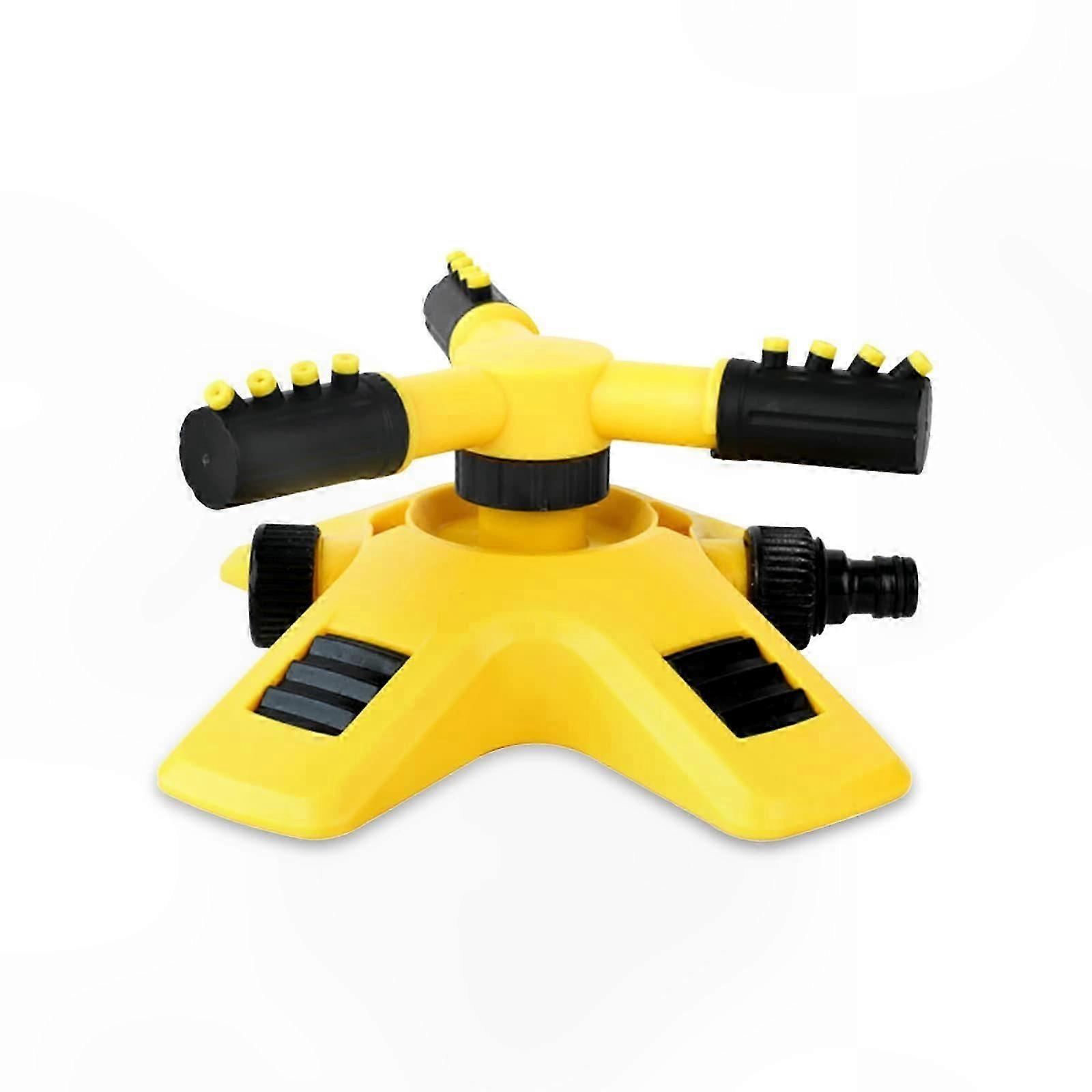 3-Arm Rotating Sprinkler with Adjustable Spray for Garden and Lawn Watering System