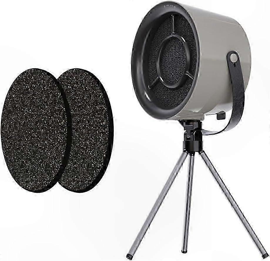 Compact Kitchen Vent Hood with 3-Speed Settings and Carbon Filter for Apartments Dorms and RVs Grey