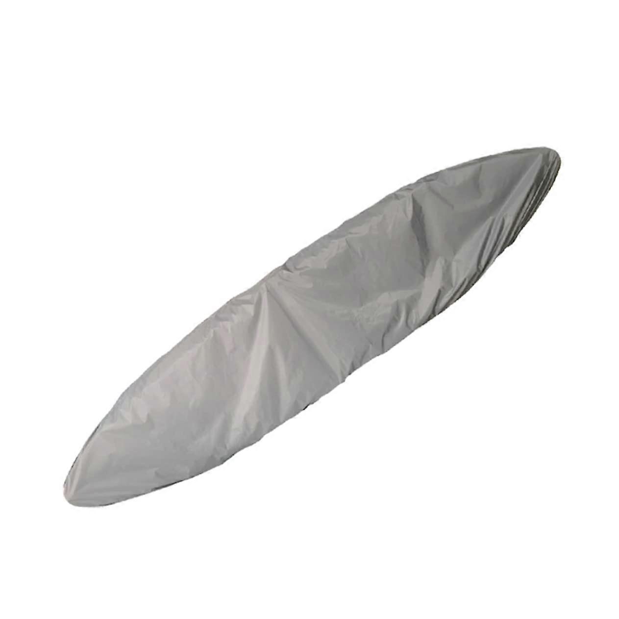 Kayak cover dust protection and UV protection for canoe and boat silver easy to handle with elastic cord for storage