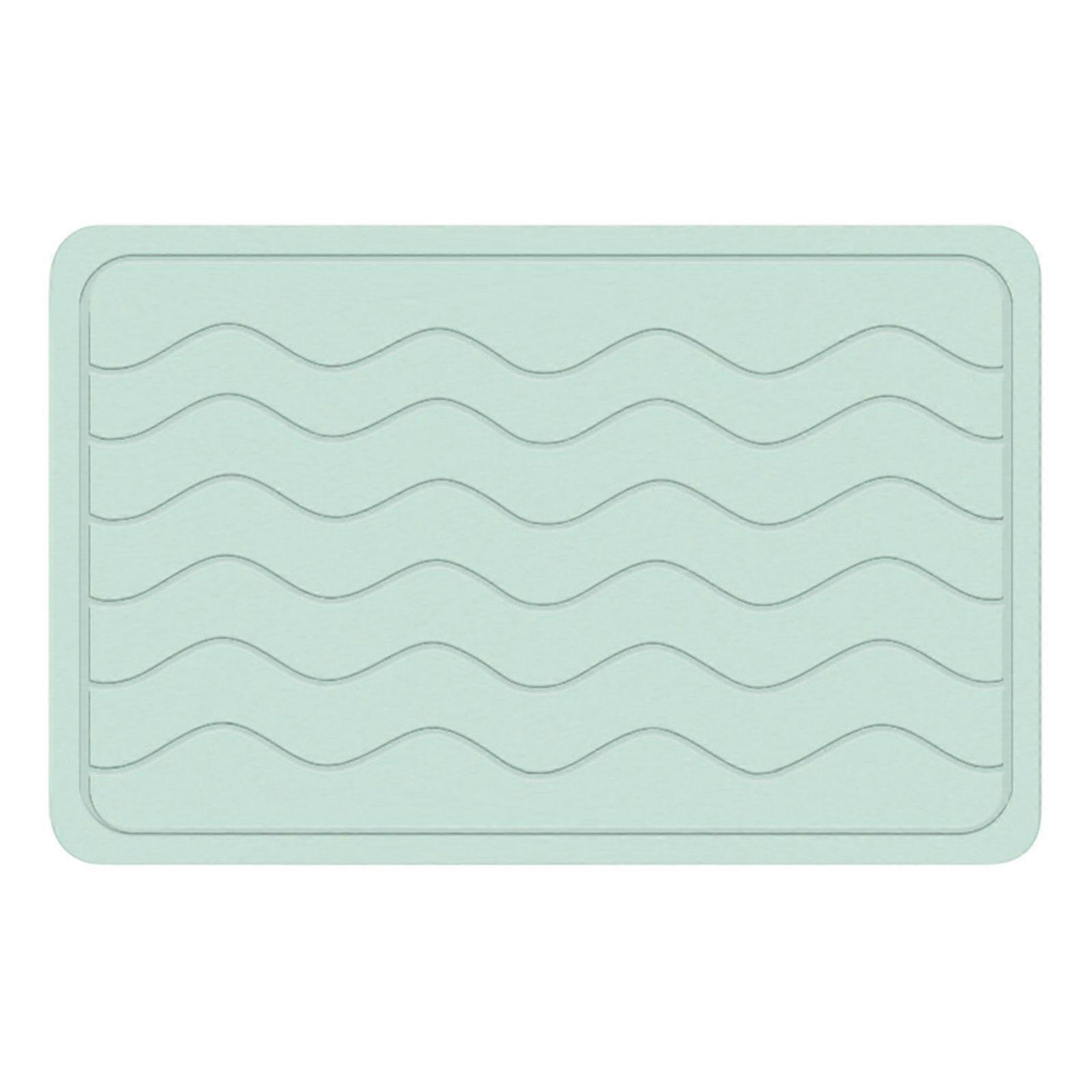 TTMA Soft Diatomaceous Badematte Duschmatte mit minimalistischen Designs, perfekt für den Eingangsbereich im Badezimmer oder in der Küche Grün