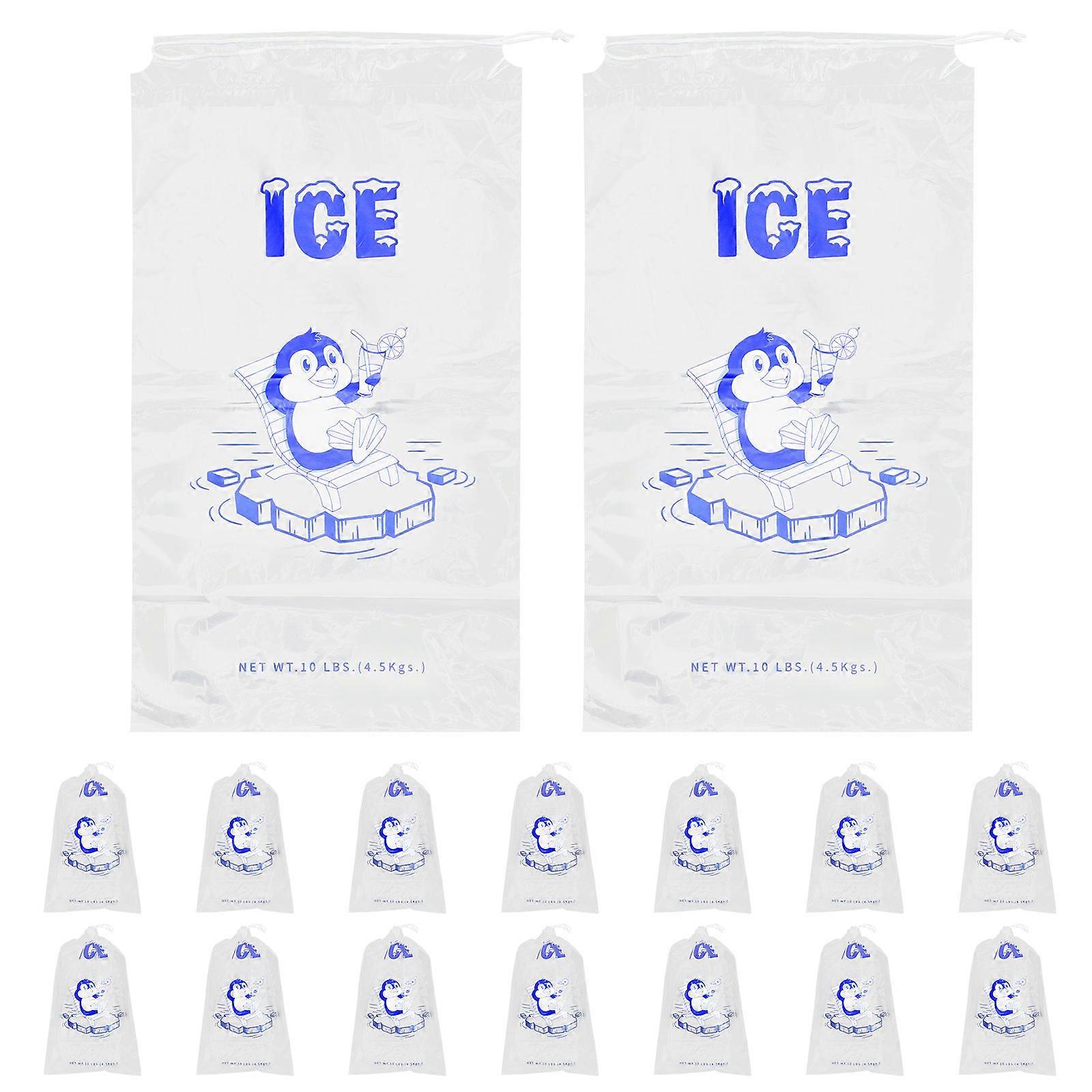Ice Bag Freezer 50Pcs Reusable for Households Pe Material Perfect for Ice Preservation