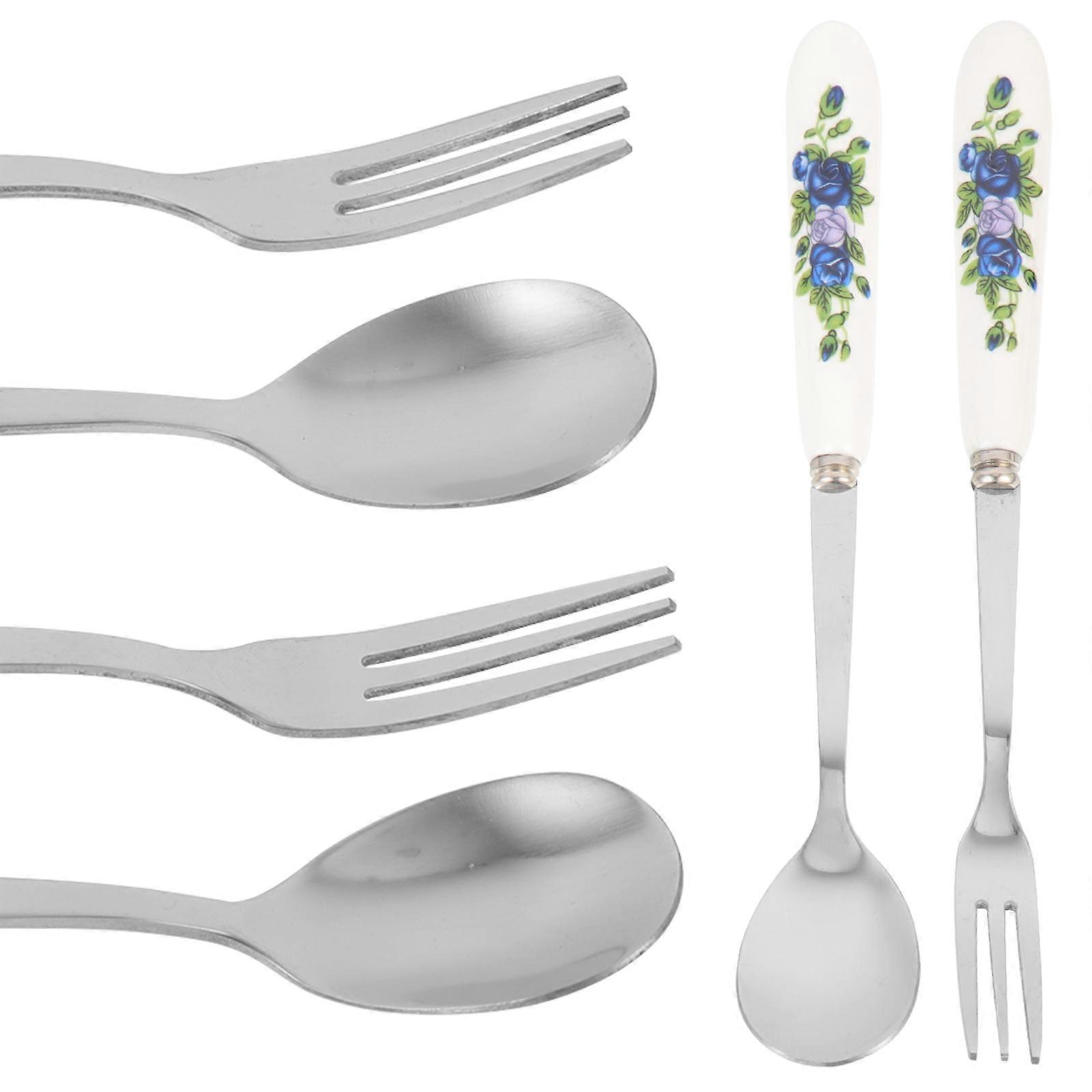 Stainless Steel Utensils Set Of 6Pcs Suitable For General Users At Home And Outdoor Events With Elegant And Design