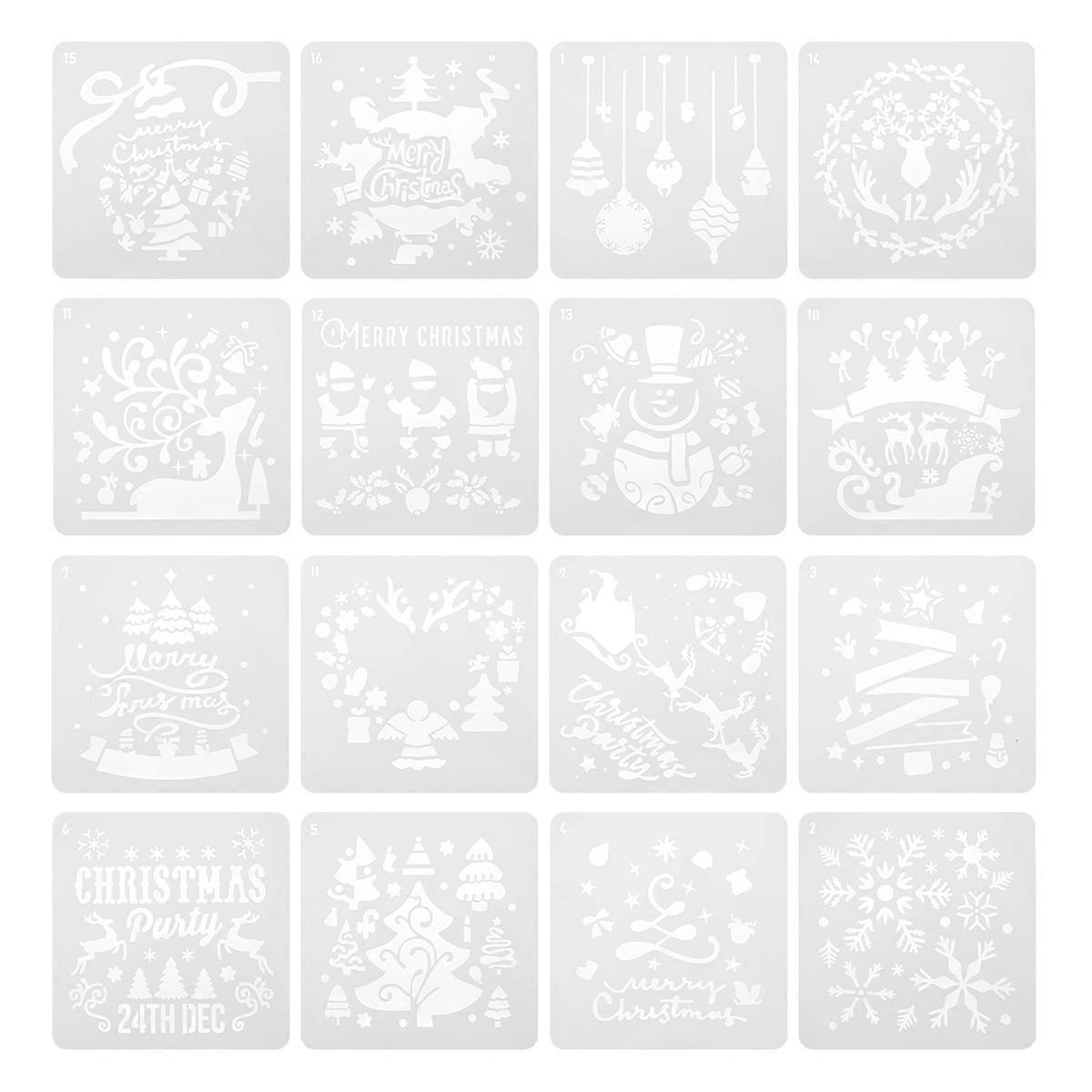 It sounds like you're describing a product listing for **Christmas stencils**. Here's a polished and professional product description that you could