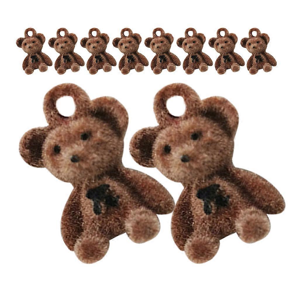 Bear Charms Small Bear Pendants for Decoration 10Pcs Jewelry Making Charms