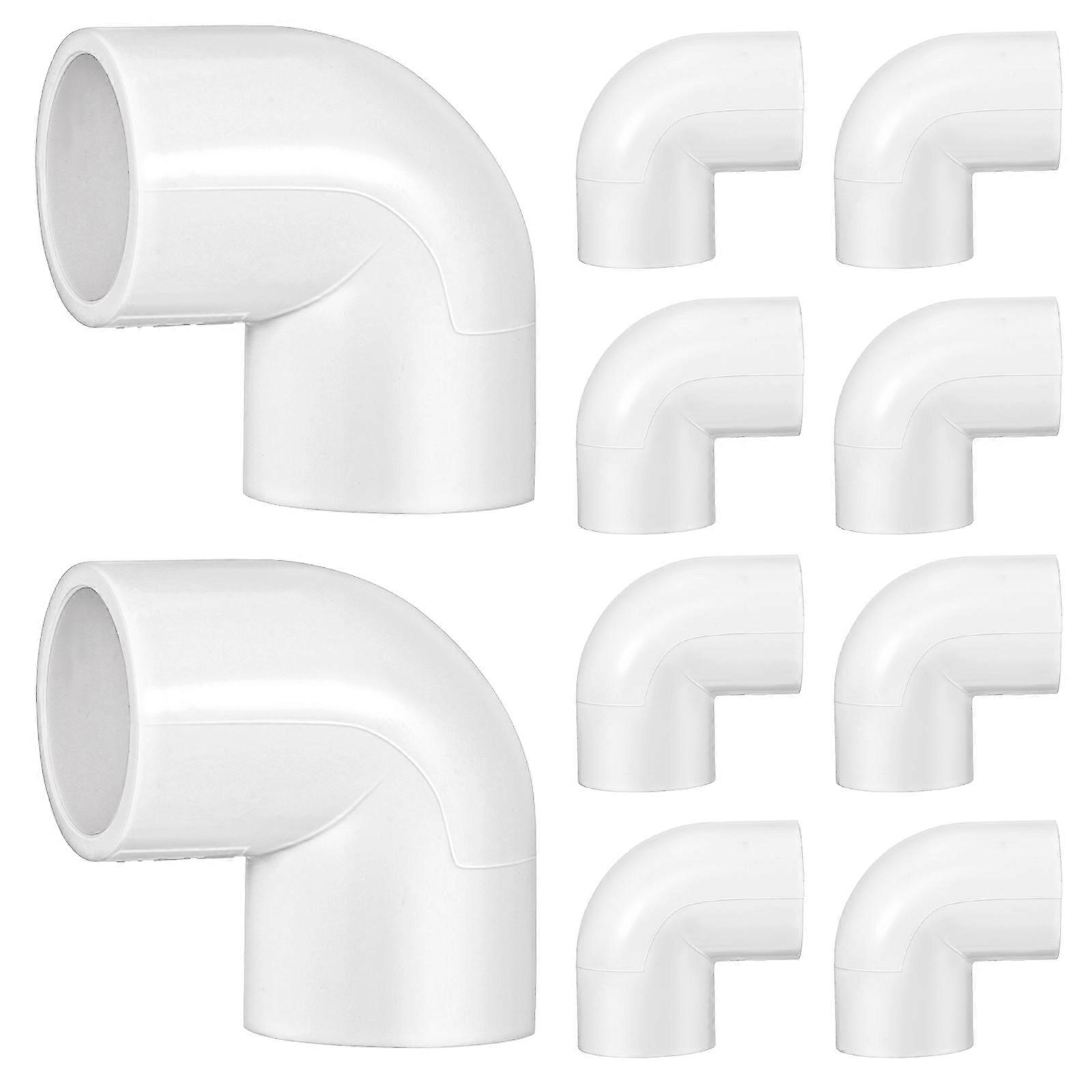 10 Pcs 90 Degree Elbow Hose Fittings for Water Tube PVC Pipe Plumbing Connectors Plastic Pipe Accessories