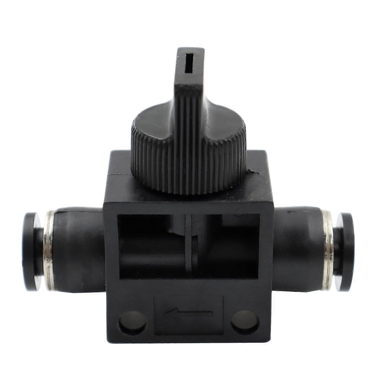 Push to Connect Air Control Ball Valve 1/4 Inch Tube OD Pneumatic Flow Control Valve Union Adapter for Air Systems