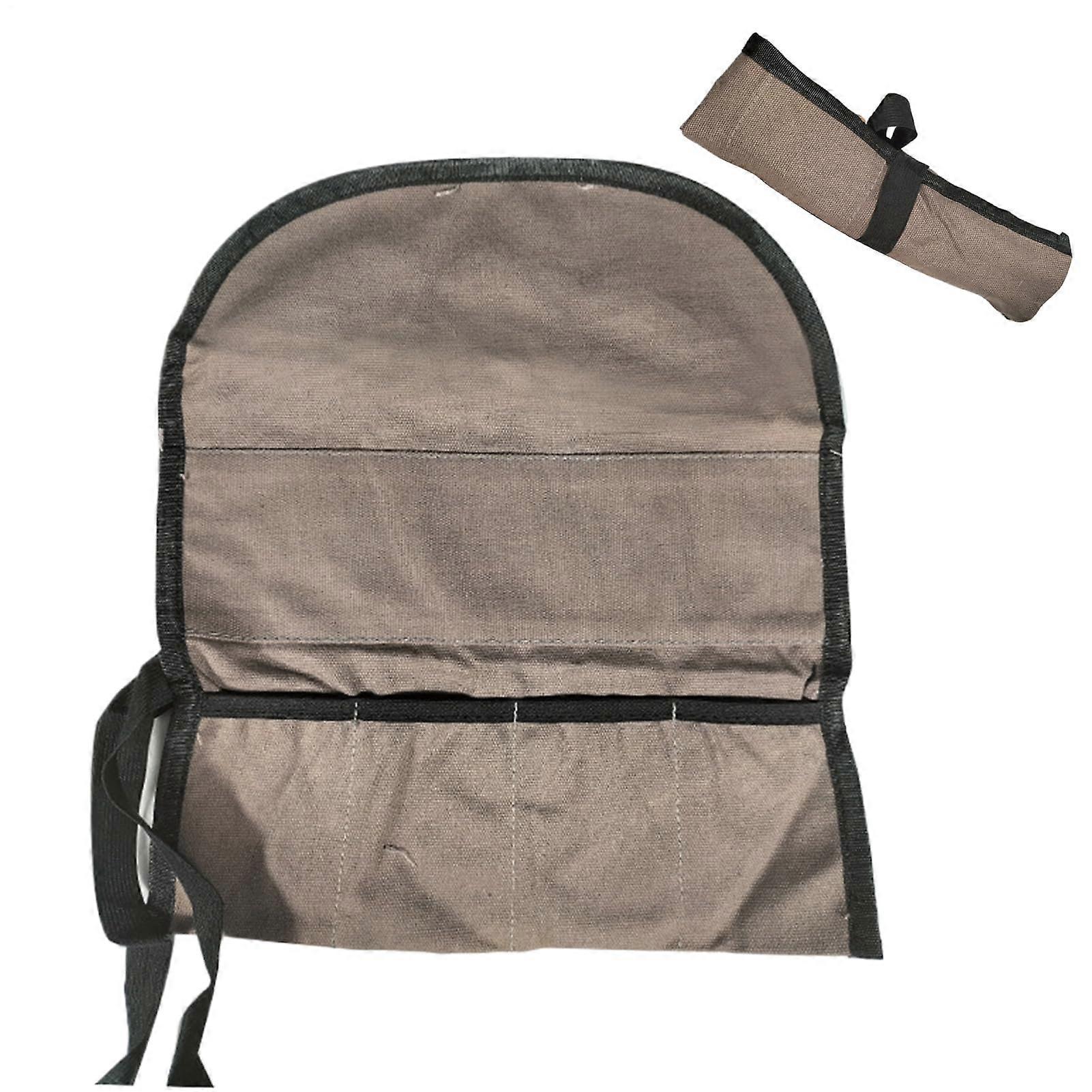 Tool Roll Bag Quick Access Organizer with Multiple Pockets for DIY, Repairs, Camping