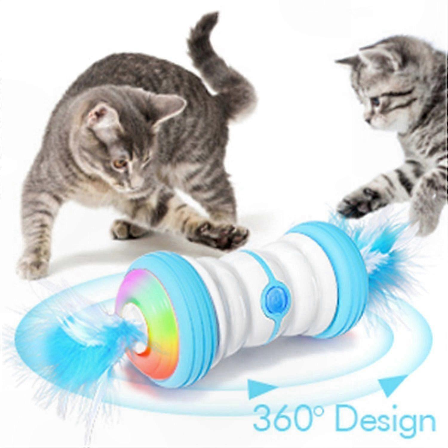 LED Light-Up Electronic Cat Toy for Interactive Play and Entertainment