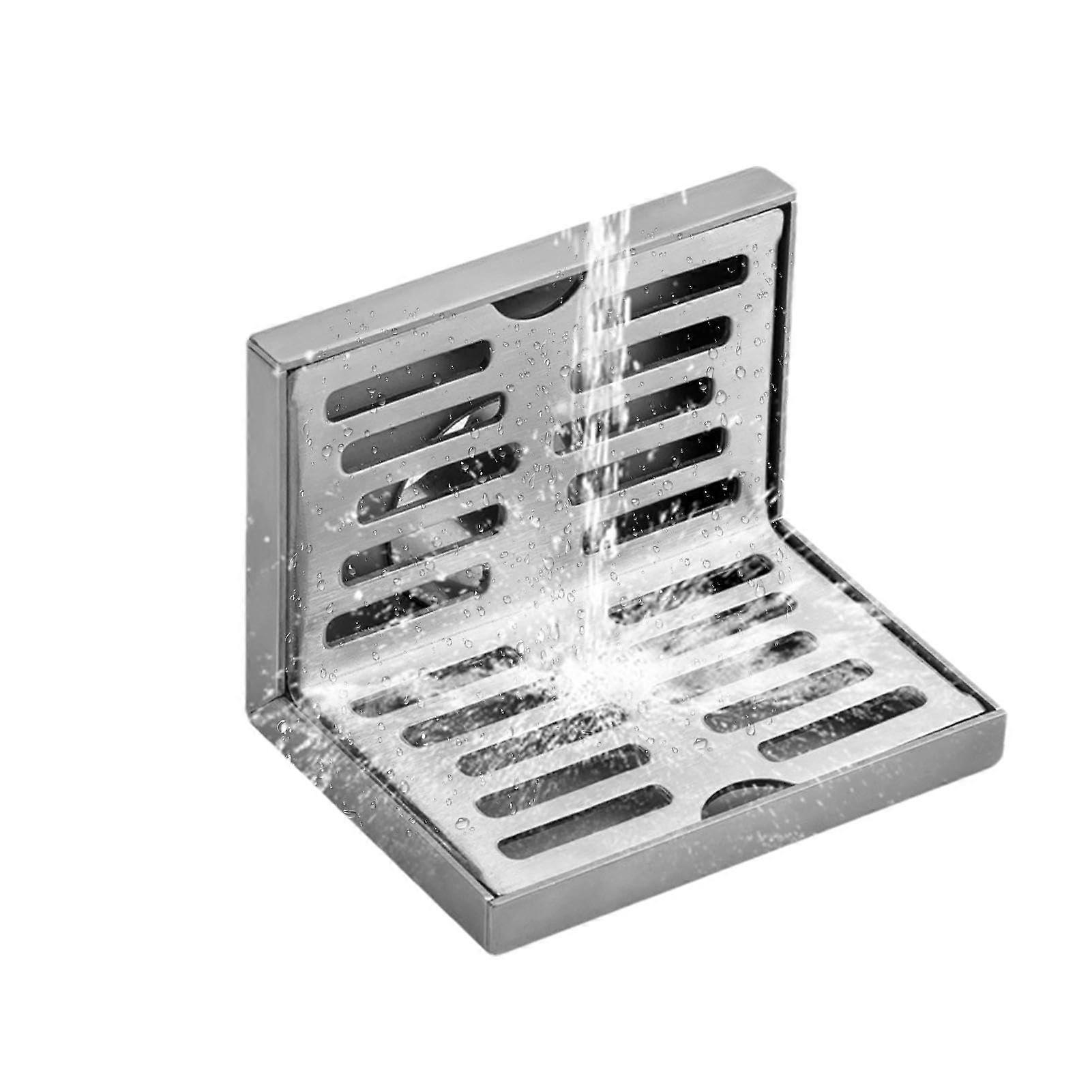 L Shaped Horizontal Drain 304 Stainless Steel Floor Side Drain for 75 Pipes