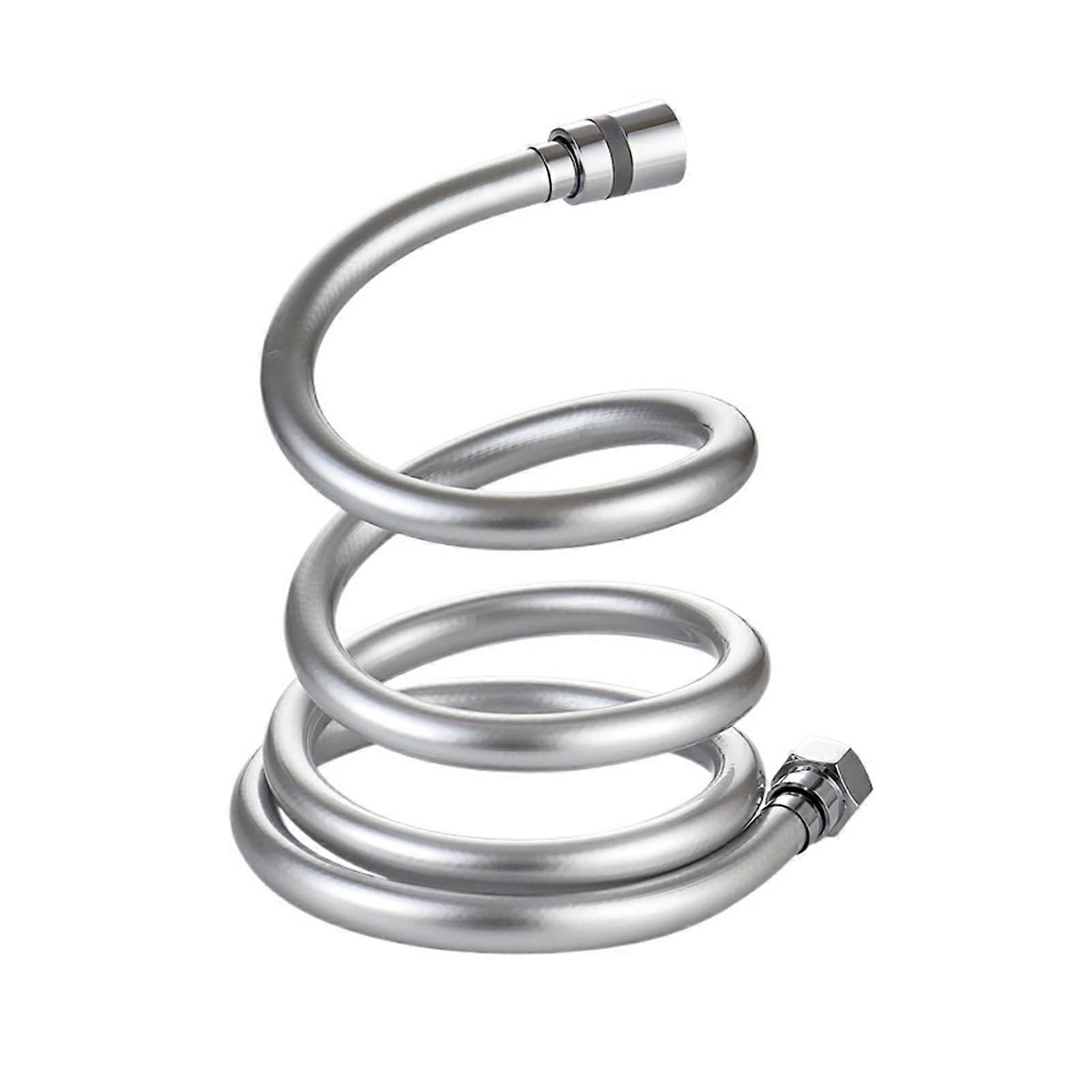 High Pressure Shower Hose 2m Gray, Universal Hose GI/2 with Winding Protection, Flexible Bathroom Accessory for Hand Showers