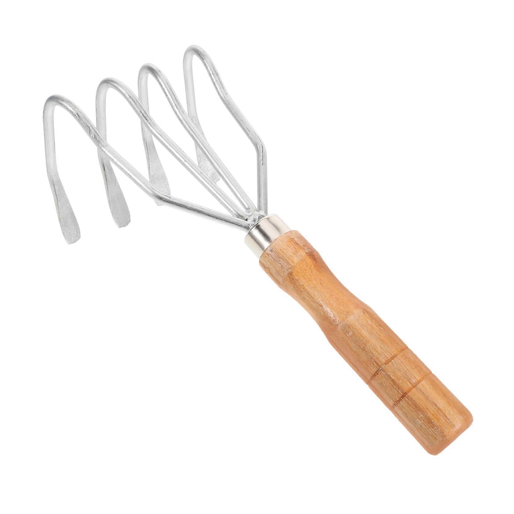 Handheld Clamming Rake Ergonomic Shell Rake for Efficient Shellfish Collecting Beach Tool for Digging and Loosening Soil