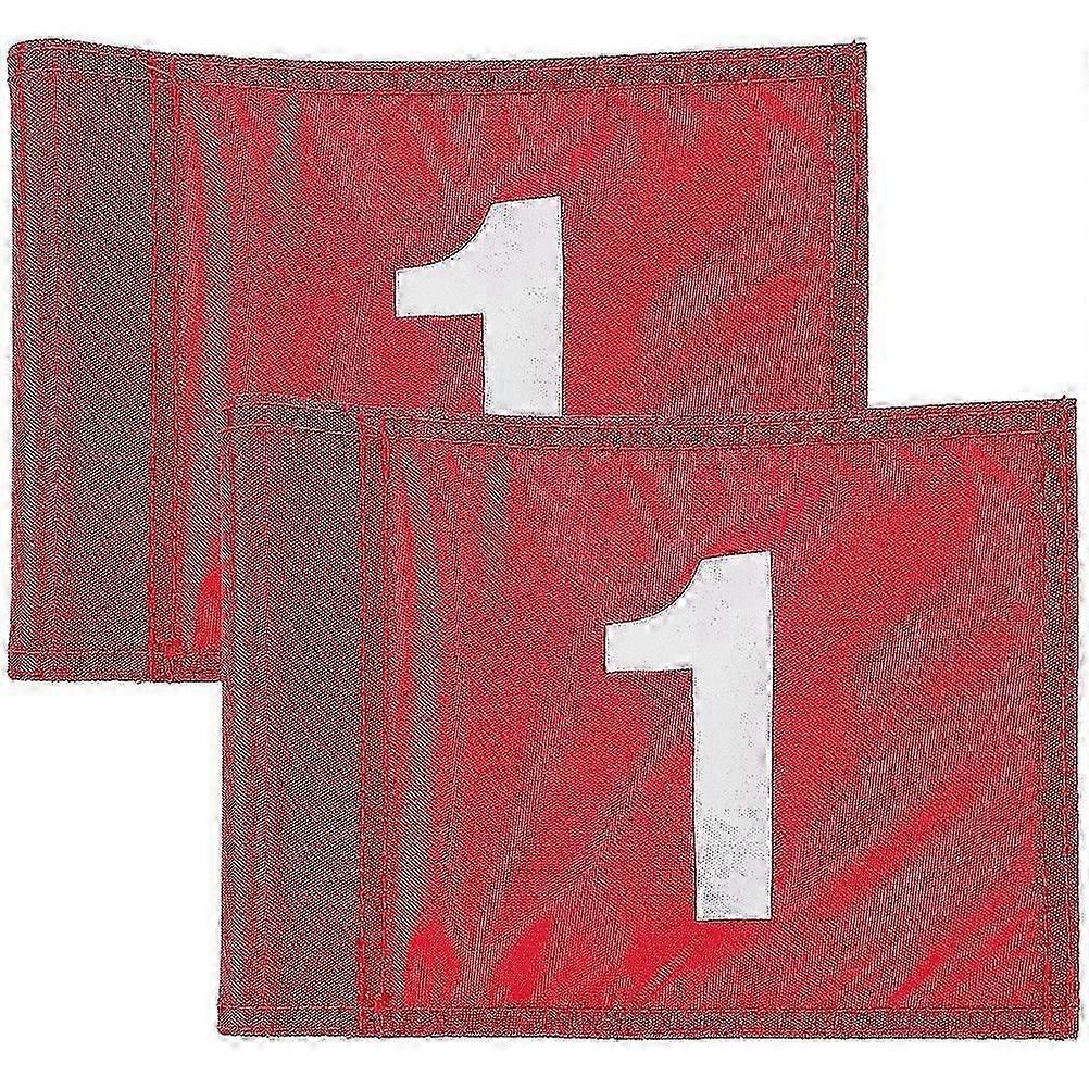 2 Golf Target Flags with Numbers - Essential Training Equipment for Golfers