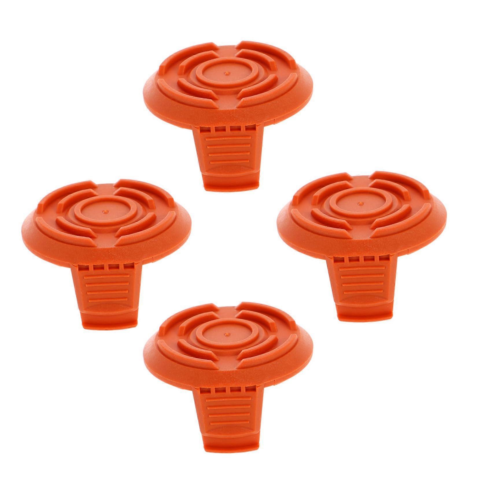 Trimmer Spool Cover Replacement Pack of 4, Orange ABS Trimmer Spool Accessories for Prime Trimmer Models