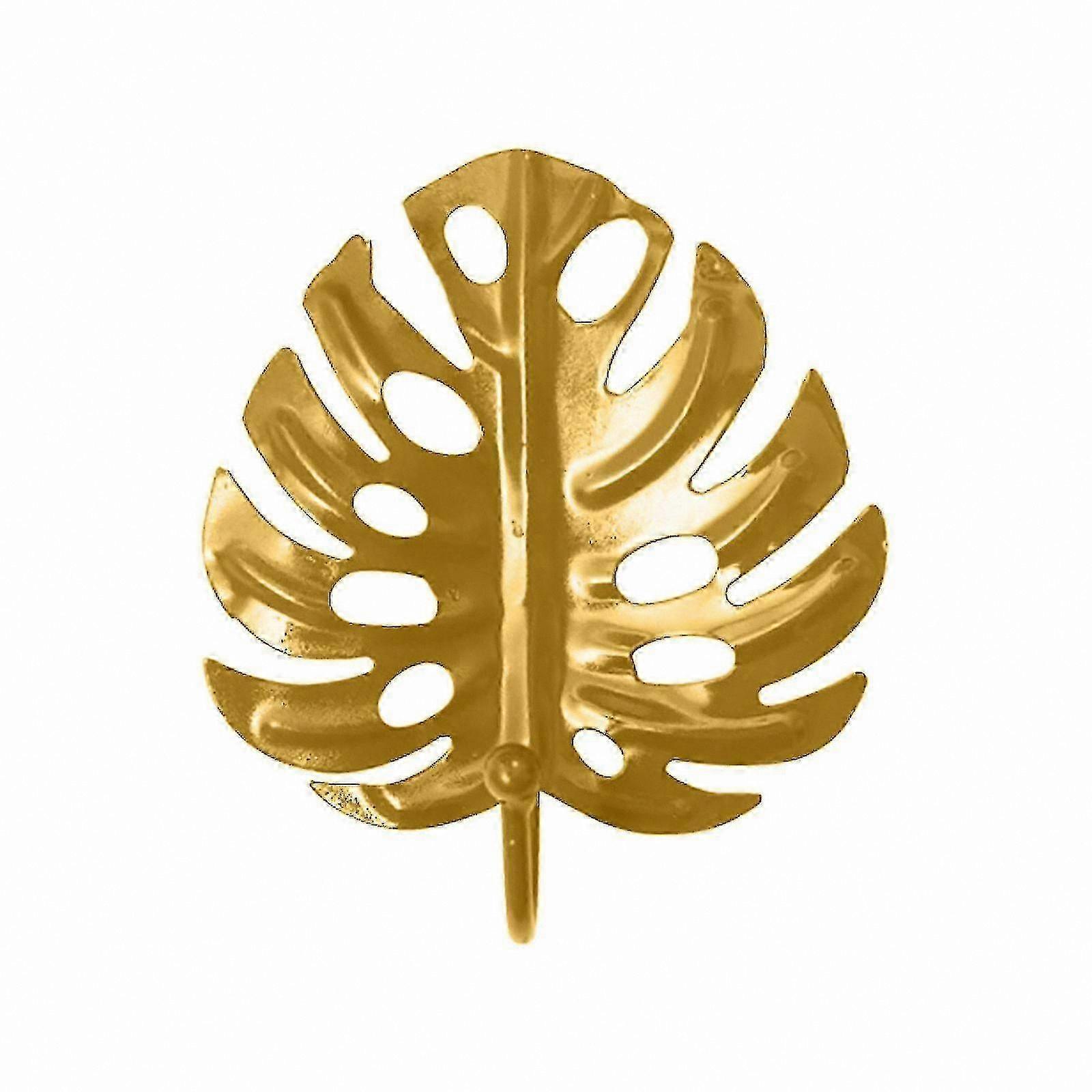 Decorative Metal Leaf Hook for Entryway Key and Coat Storage Wall Rack