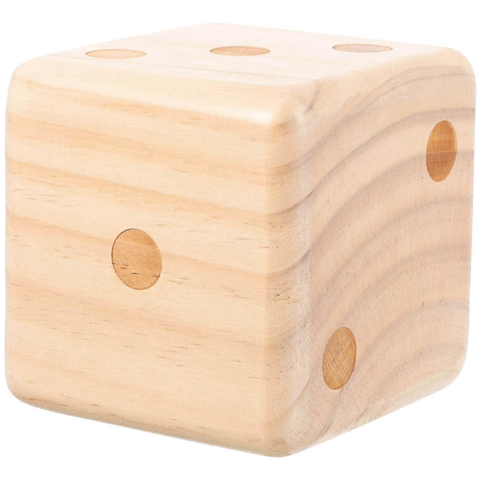 Oversized Wooden Dice Set for Lawn Backyard