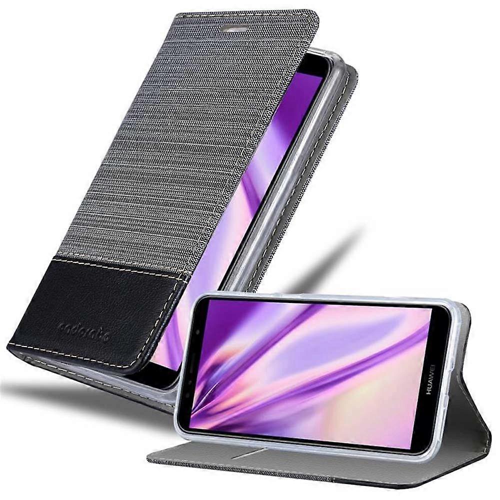 Huawei Y6 PRIME Case Protective Case - in jeans look and stand function