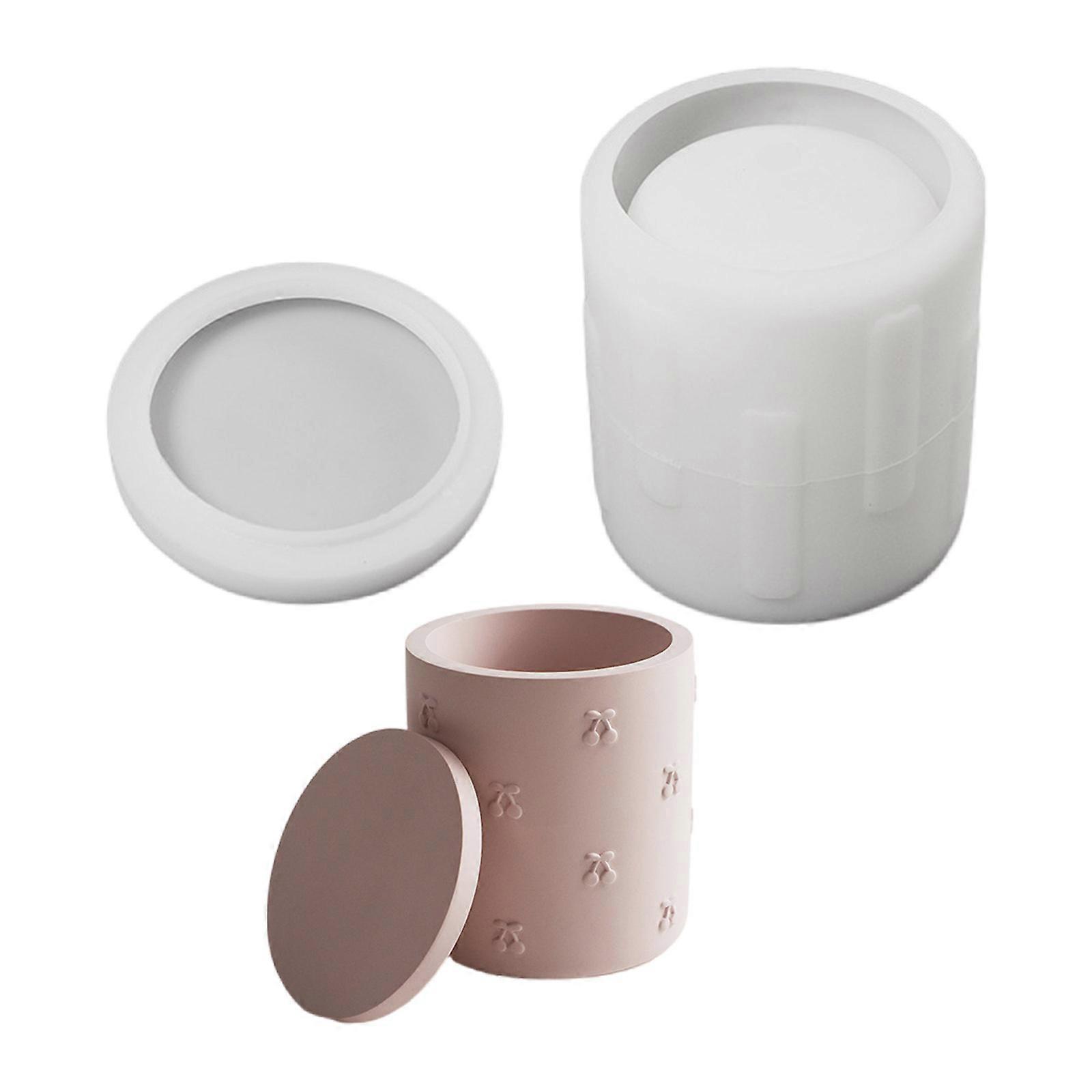 Reusable Silicone Mould for Resin Casting Round Storage Box With Smooth Texture Easy Demolding Artistics Projects Multicolor