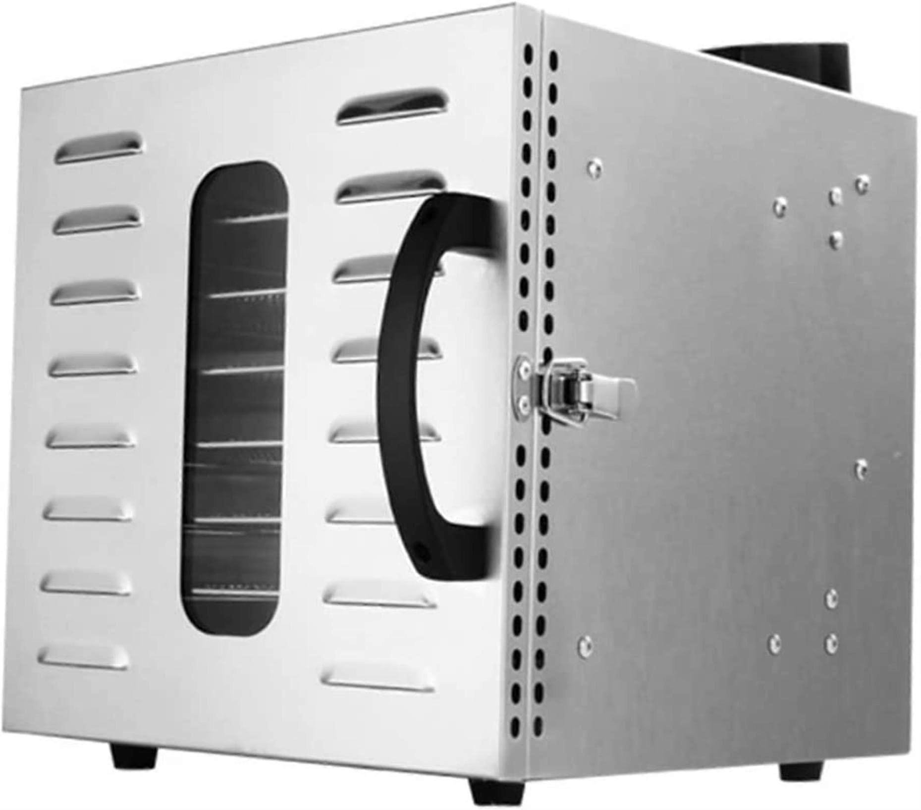 Food Dehydrator For Jerky And Fruit, 8 Stainless Steel Trays, Digital Timer, Temperature Control, Even Drying