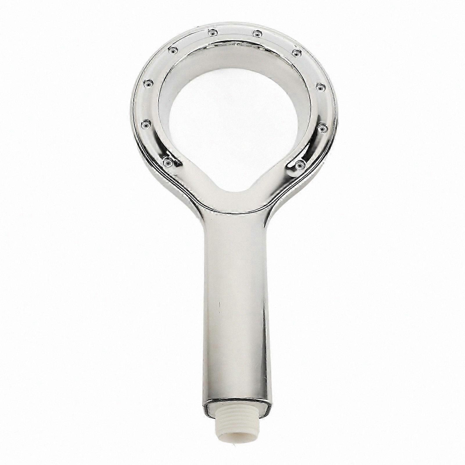 High-Pressure Handheld Showerhead with Large Water Outlet and Hollow Design for Home Bathroom Use