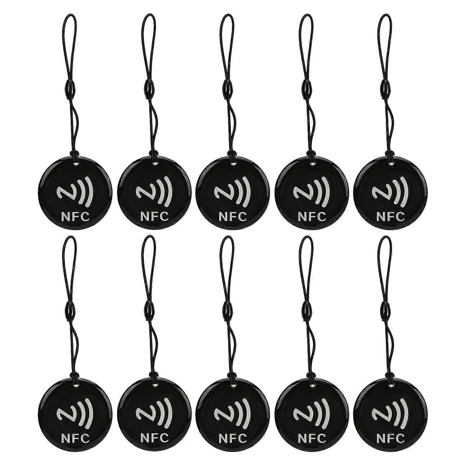 10 Pcs NFC Card 8Kbit Storage 13.56MHZ 106KBoud Rewritable Access Tag Waterproof IC Card