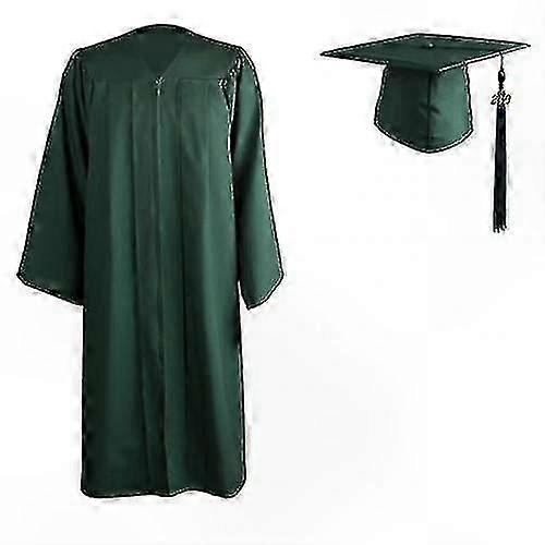 Graduation Robe with Zip Closure and Mortarboard Cap for Academic Ceremonies
