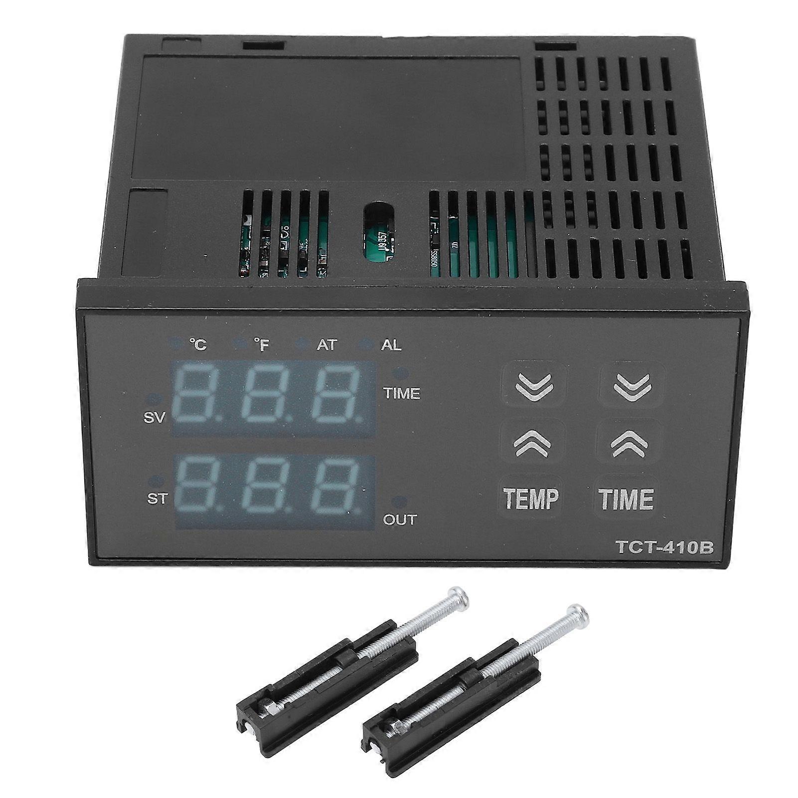 Digital Temperature Controller Temperature Time 2 in 1 Digital Display Thermostat for Heat Press Machine 100240V