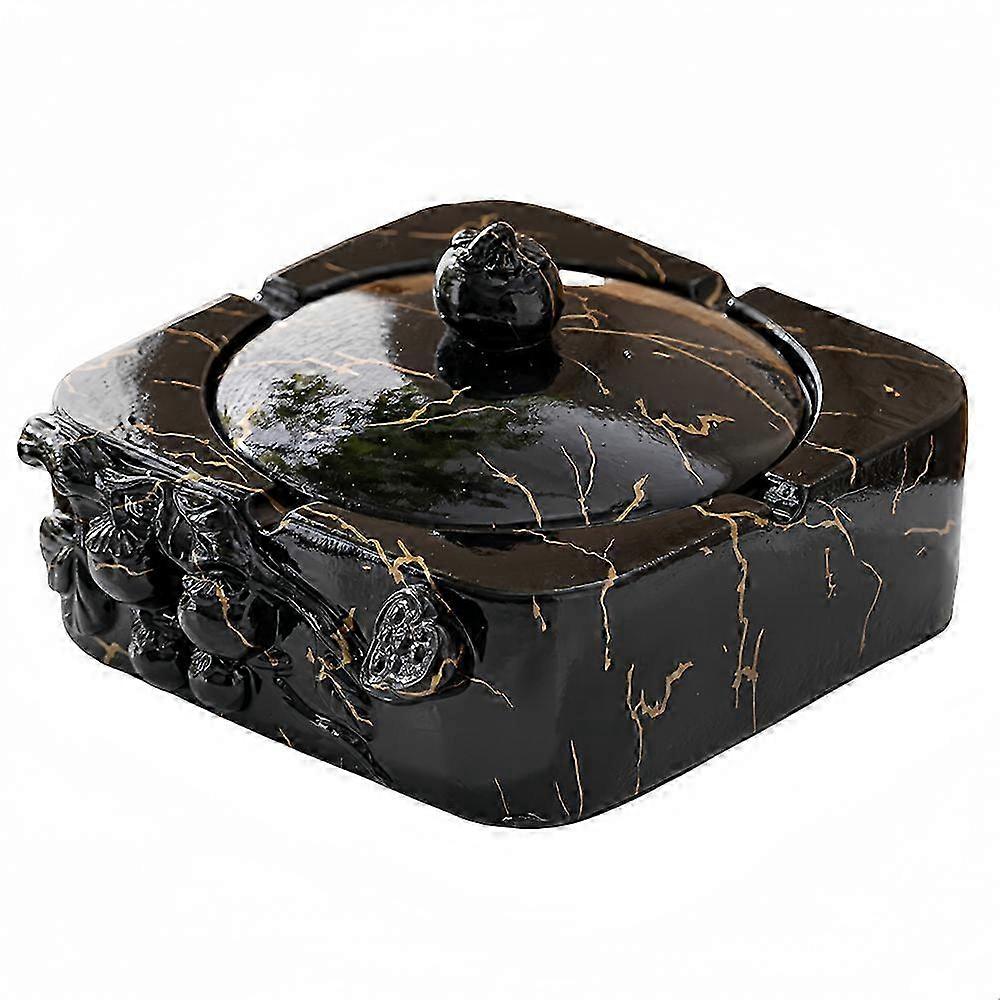 Square Creative Ashtray, Household Ashtray With Lid