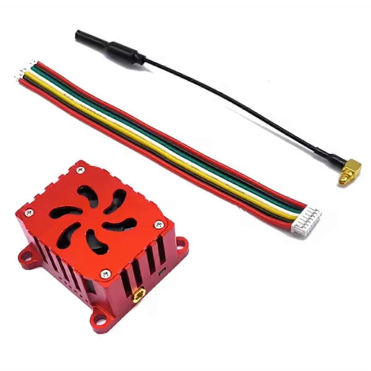 Long Distance 5.8Ghz 1.6W FPV Wireless Transmitter 48CH with Heat Sink and Fan Video AV Audio Sender for RC Plane