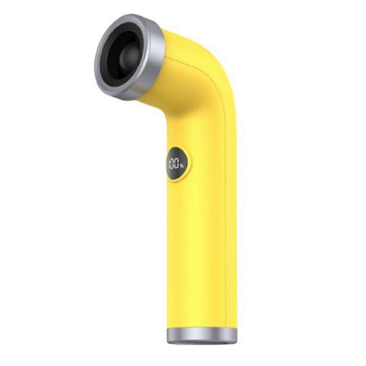 Portable Fan 3000mAh Rechargeable, Strong Wind,Digital Display,Yellow