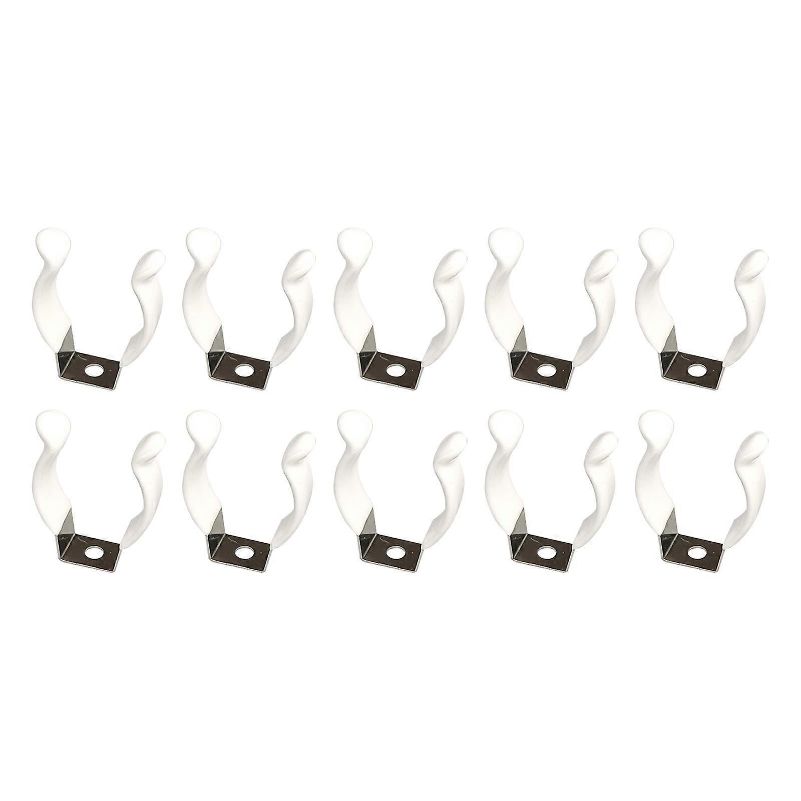 10pcs T8 Lamp Clip with Nonslip Coating for Secure Tube Support Prevents Scratches Anti Dropping Design Multicolor