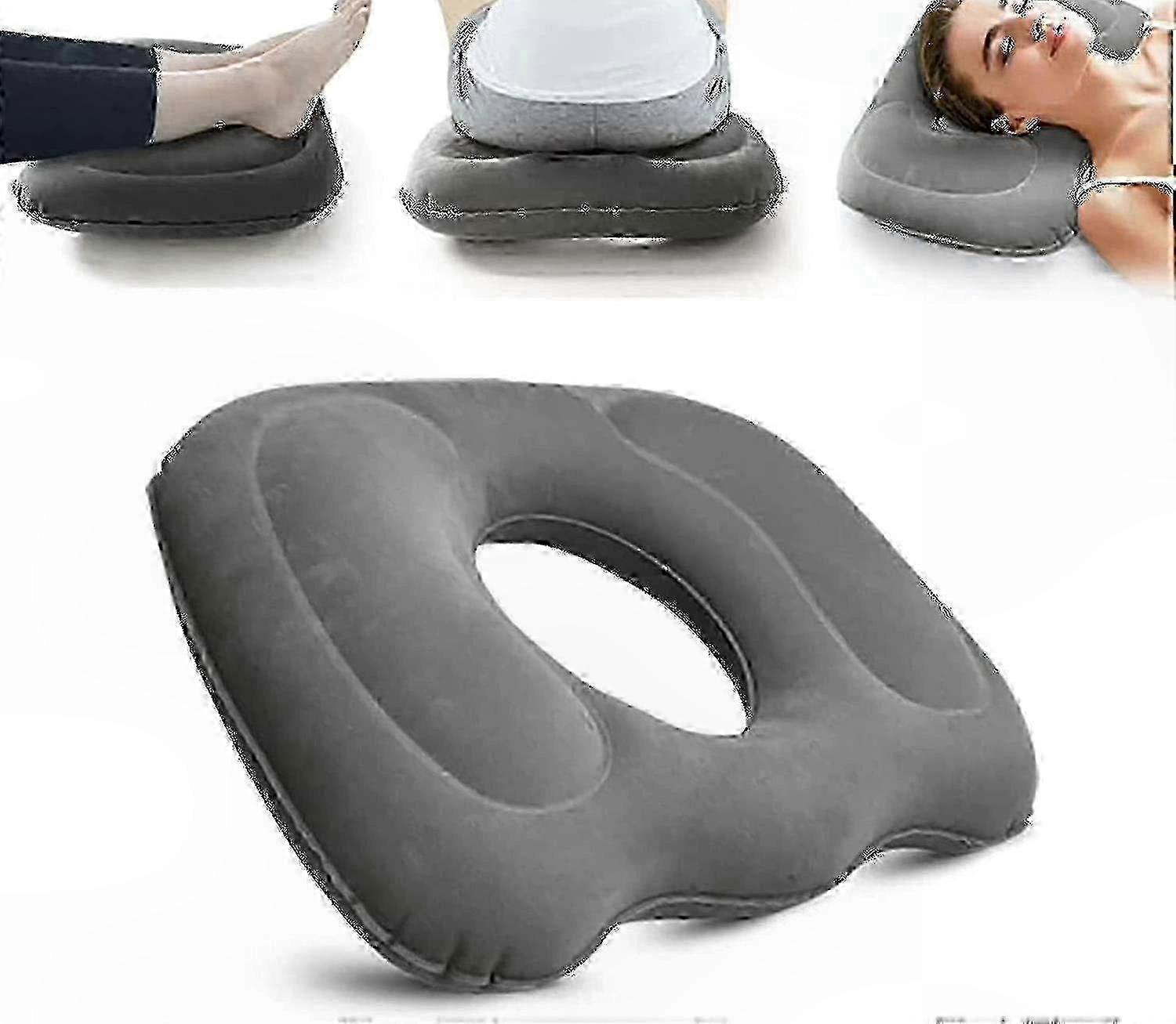 Inflatable Support Cushion for Comfort and Relief - Ideal for Back, Tailbone, and Posture Support