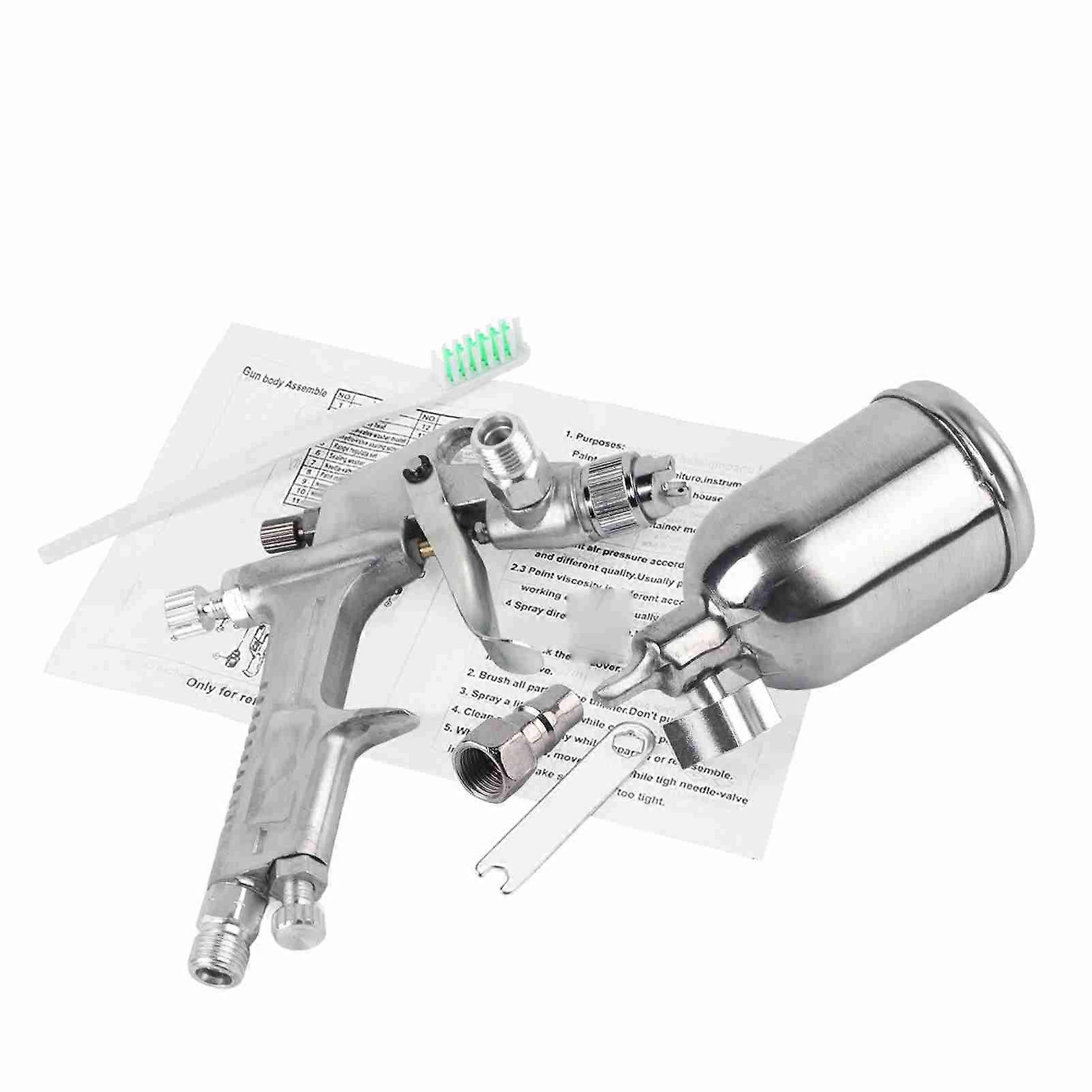 Pistolet à peinture pneumatique F-2, buse de 0,5 mm, alimentation par gravité, 125 ml