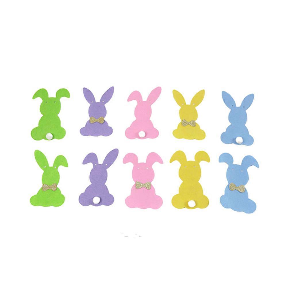 Easter Themed Bunting Assorted Color Felt Material for Decoration Use Layout Easter Banner