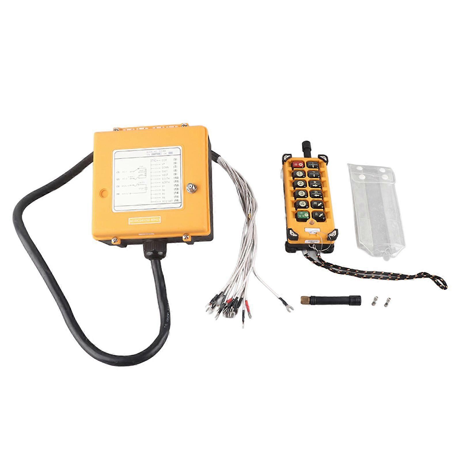 Crane Chain Hoist Push Button Switch Lifting Remote Controller 12 Buttons