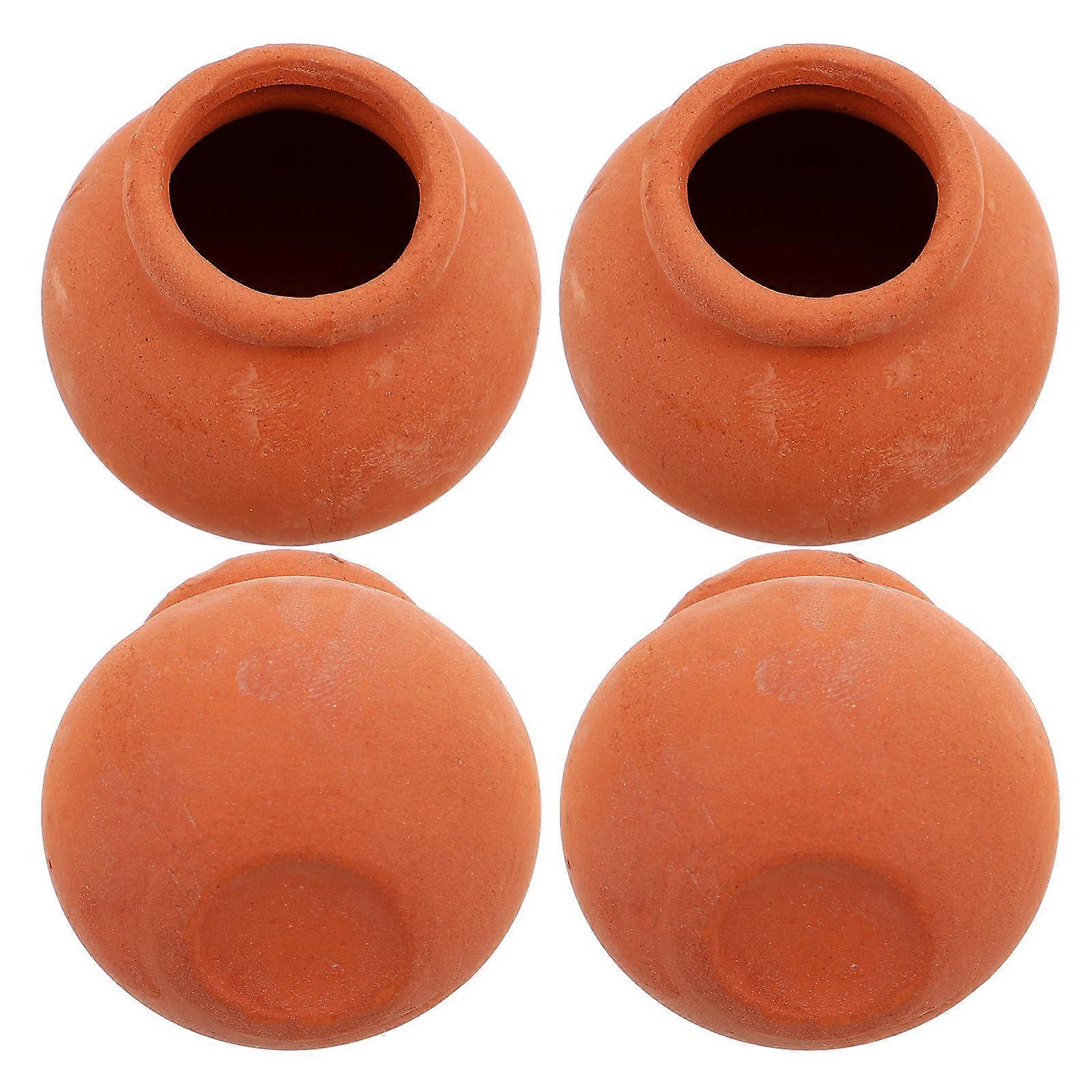 Mini Ceramic Flower Pots for Decor 4Pcs Miniature Flower Planters