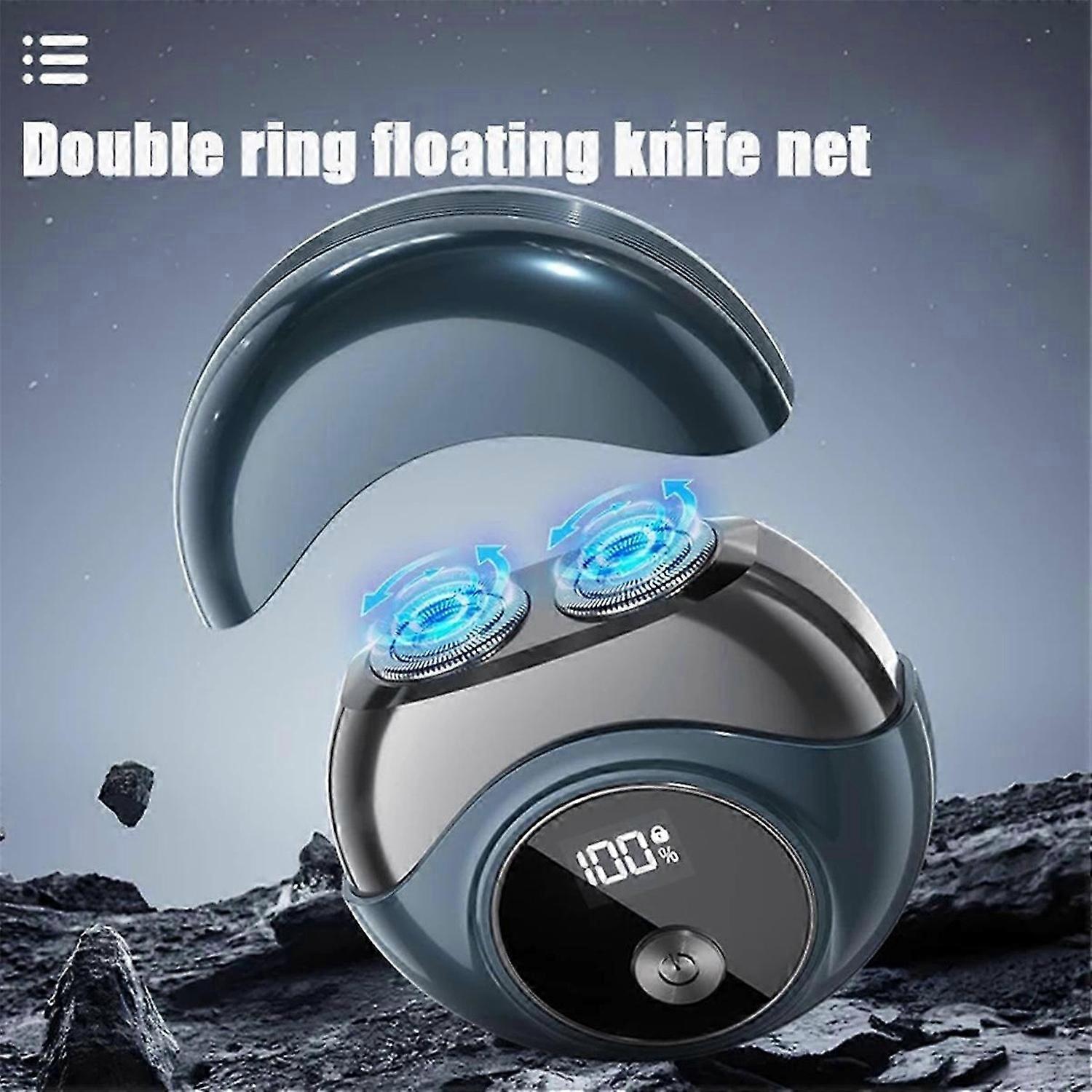 Mini Electric Shaver High Speed Motor Waterproof Blue