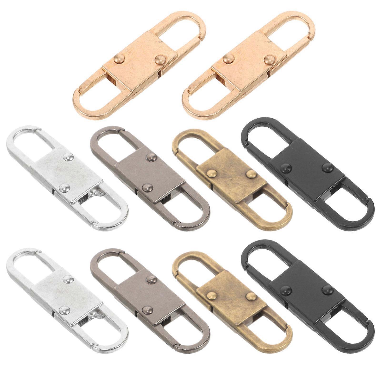Metal Zipper Pull Replacement Tabs for Backpack Use 10Pcs Pack
