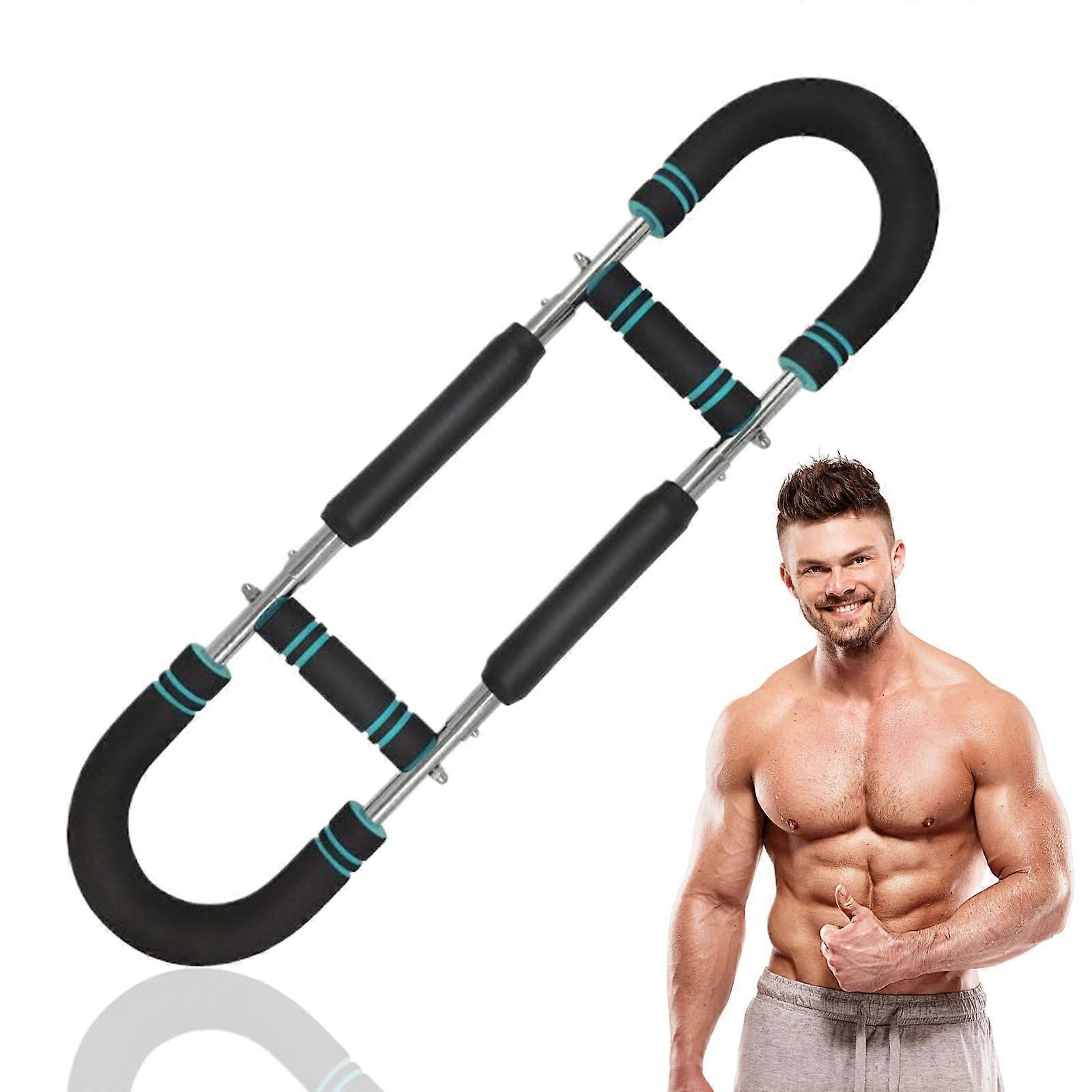 Shaker Twister Arm Trainer Portable Chest Exerciser for Men Adjustable Power Twister Bar for Home Gym