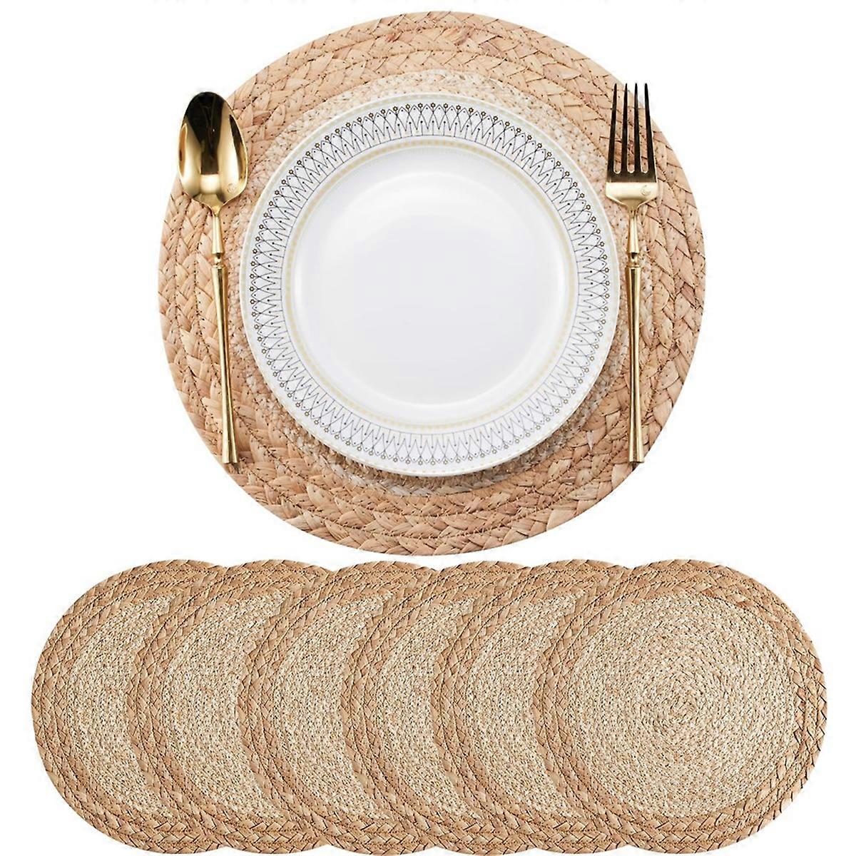 Boho Placemats Set of 6 - Handmade Woven Placemat