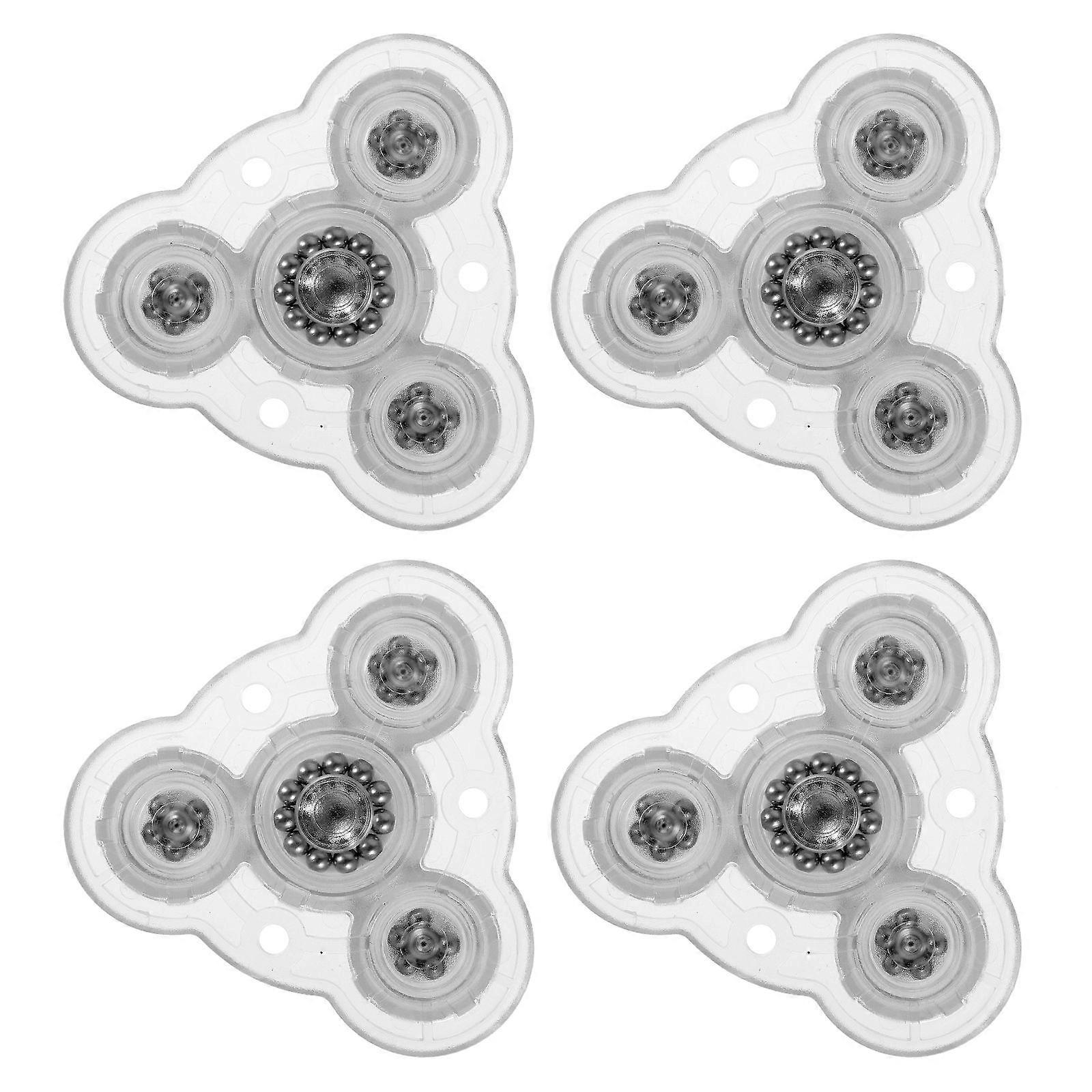 4pcs Caster Wheel 4-ball Storage Case Caster Self-adhesive Storage Bin Caster