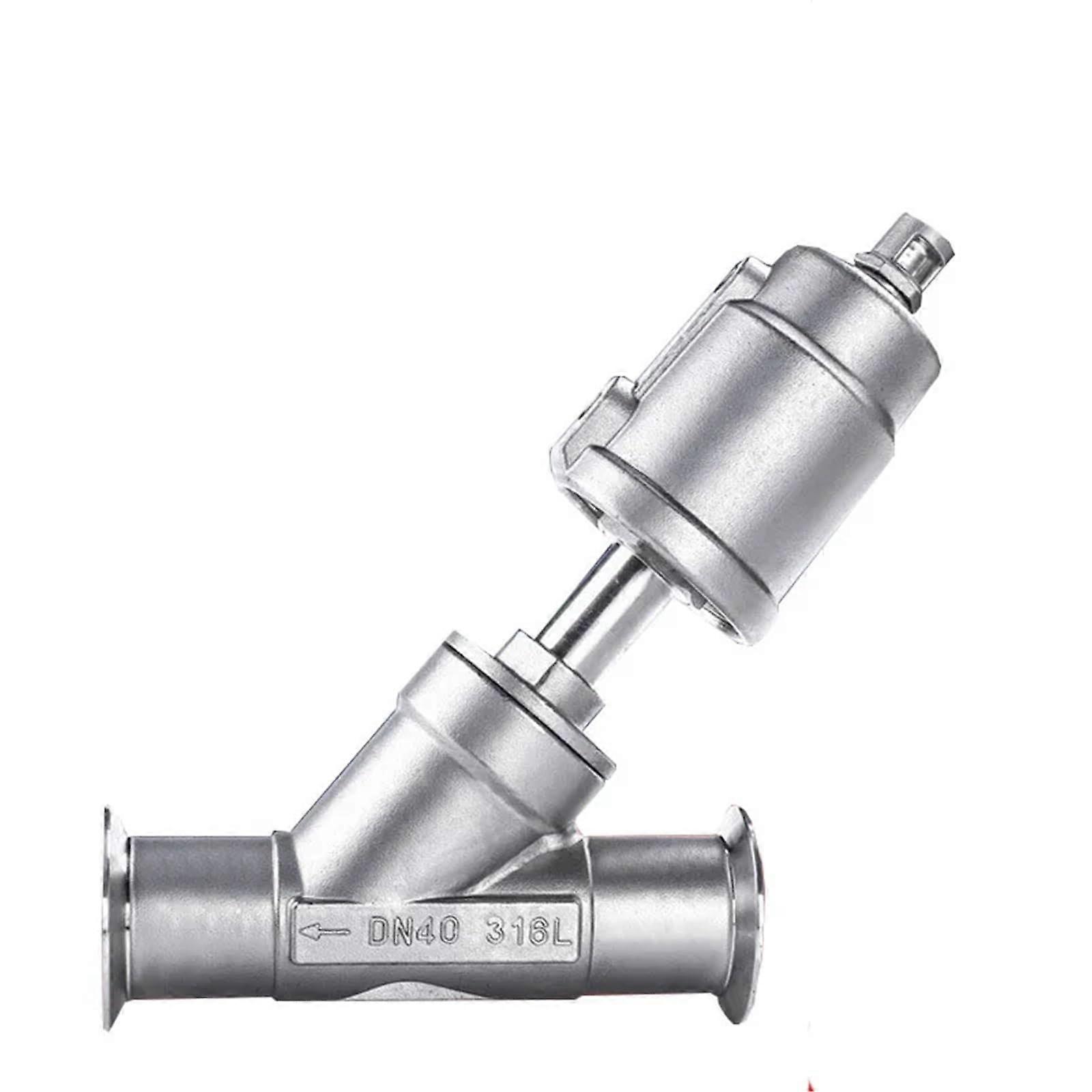 Pneumatic QuickInstall Angle Seat Valve, 1/2, 3/4, 1 In, 304 Stainless, 16 Bar, 1 Pc, Single Acting