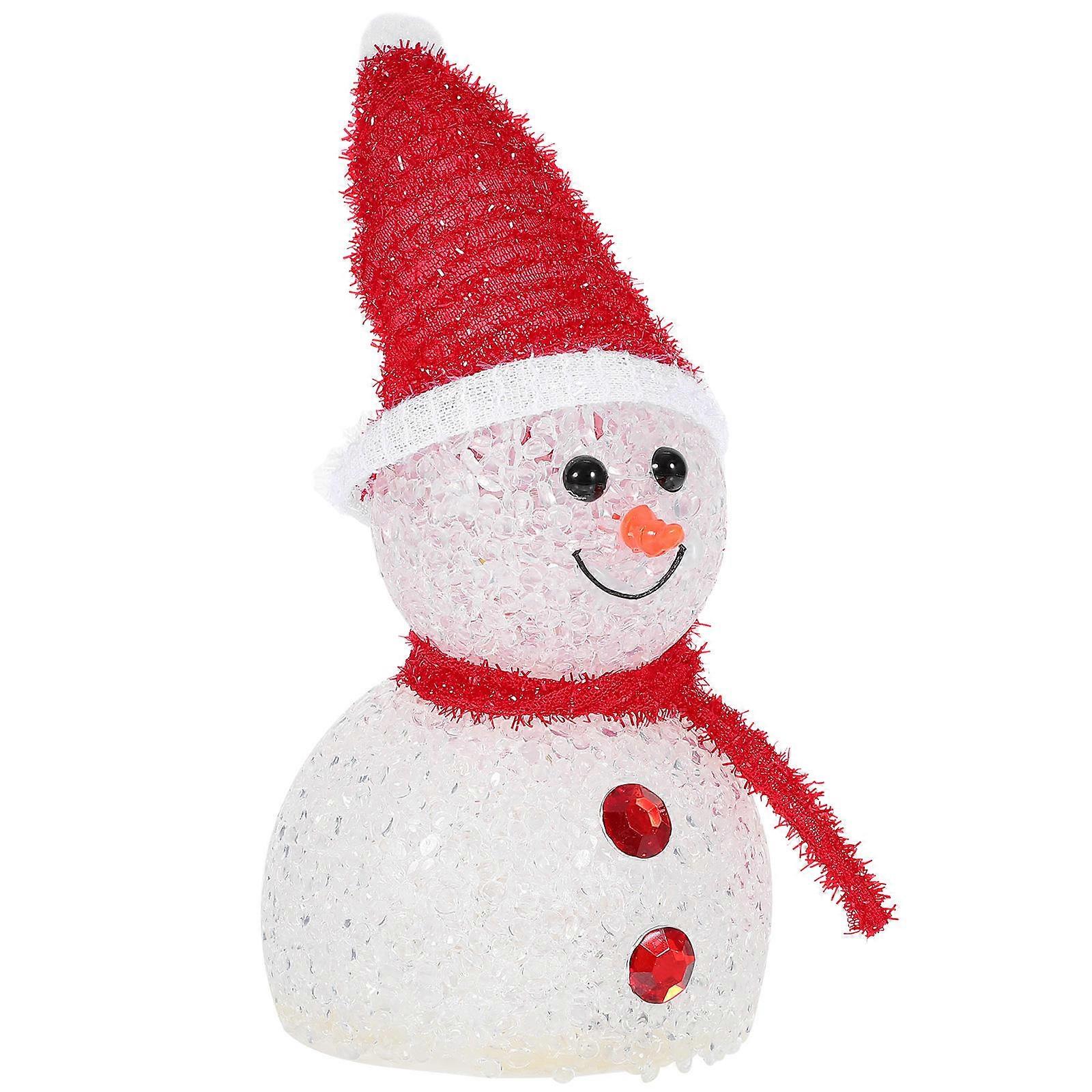 Festive LED Snowman Lamp for 2Pcs Christmas Home Decoration