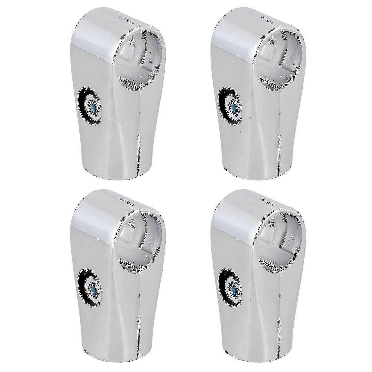 4pcs two-way pipe fittings - metal drying rack connectors 25mm inner dia 2025