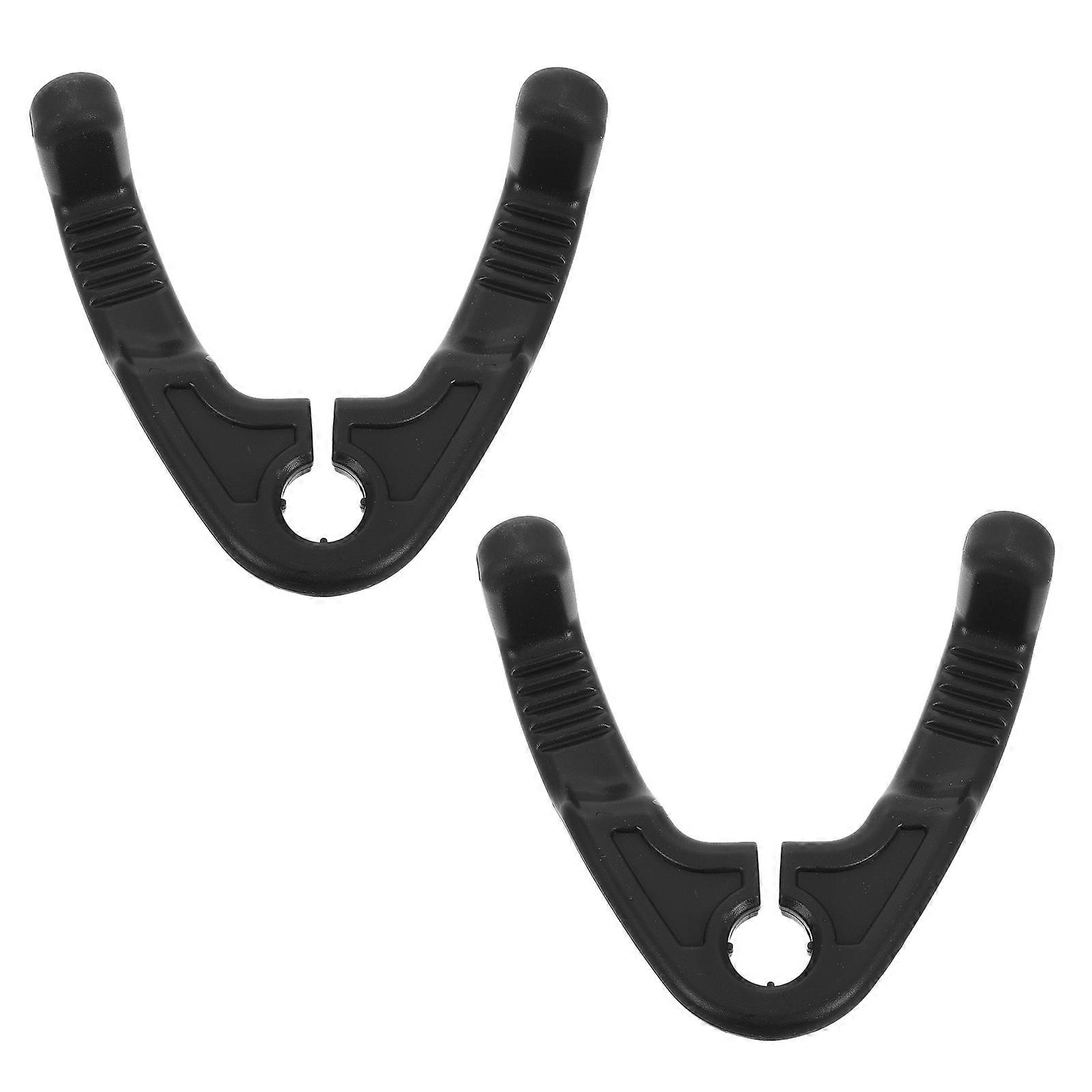 Vehicle Organizer Car Seat Back Hooks 6 Pcs For In-car Use Stylish Black With Easy Installation And Space-saving Features
