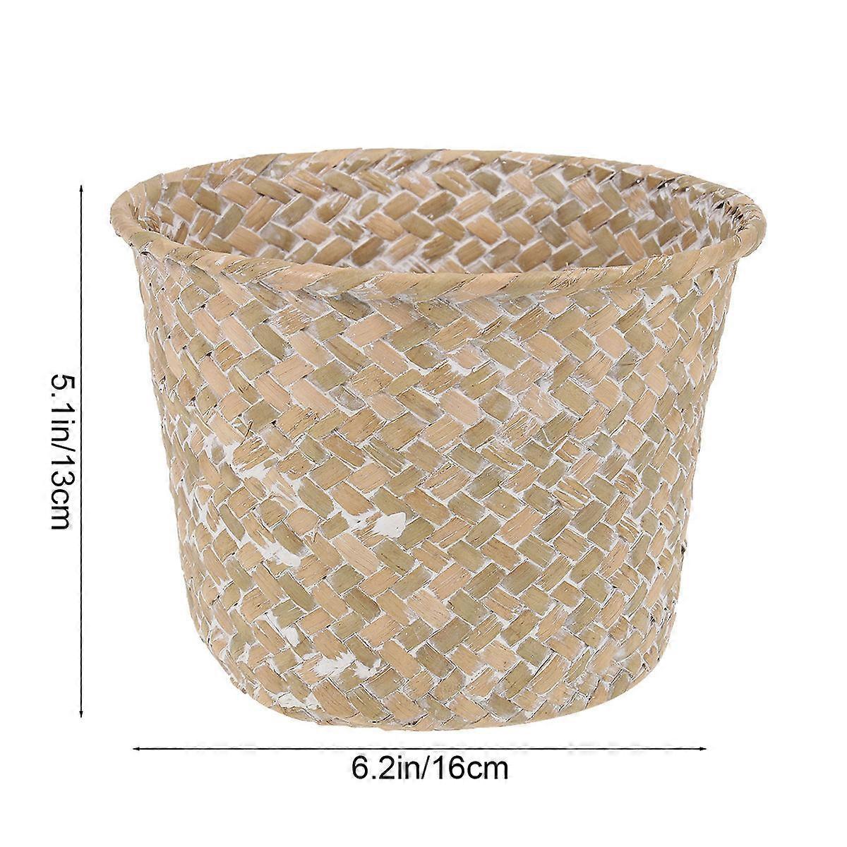 Storage Basket Grass Weaving Basket for Storing Things Style