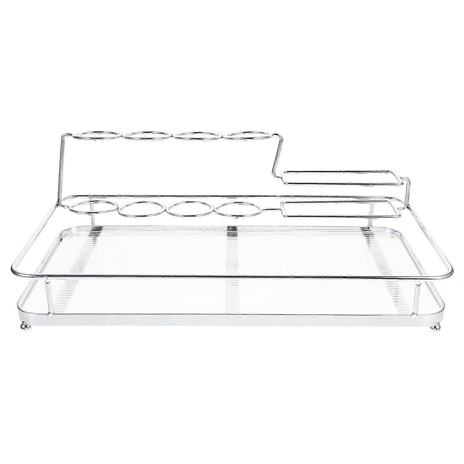 Bathroom Organizer Tray Countertop Organizer Simple Style Large Capacity Acrylic Material 1Pack