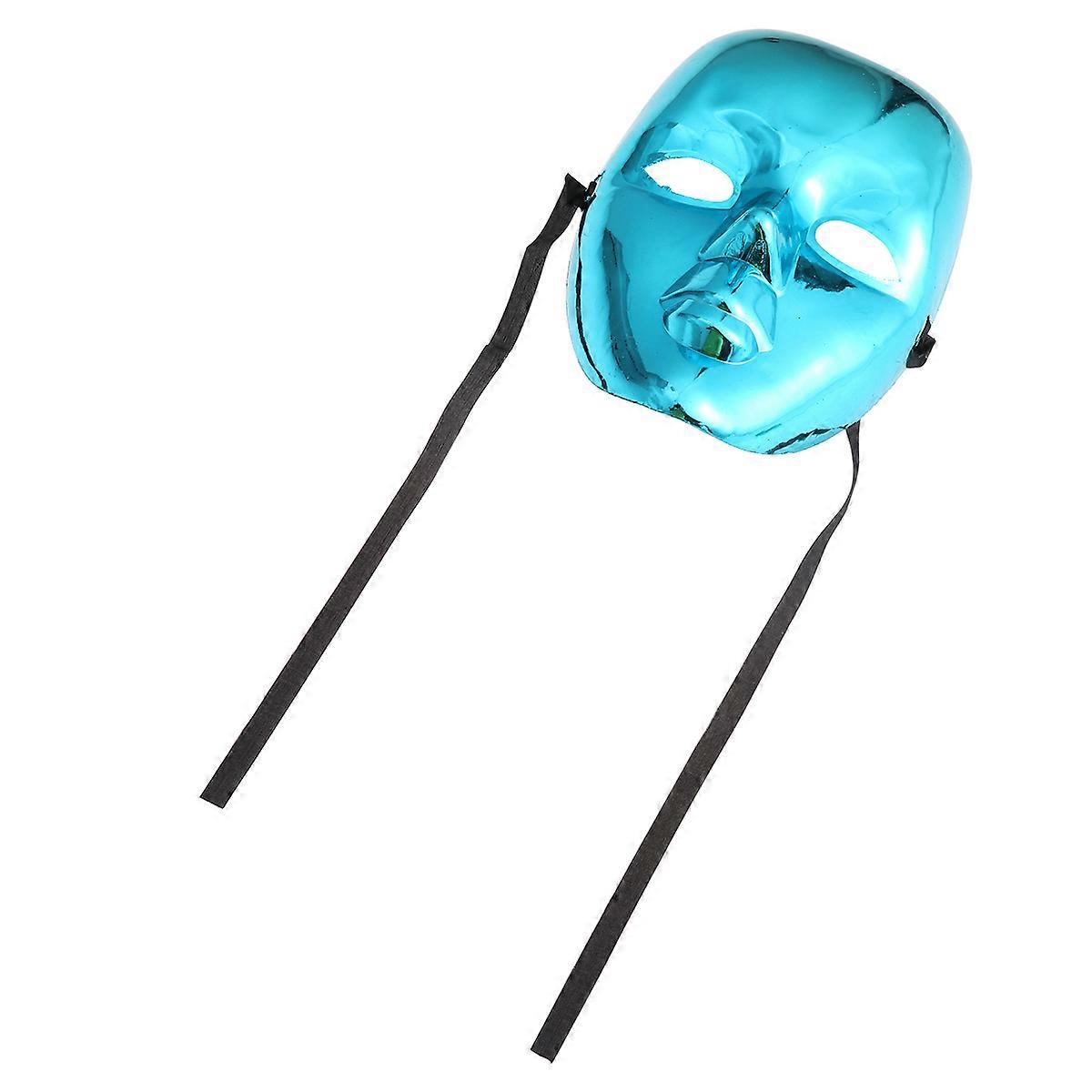 Carnival Mask Full Face Masquerade Masks for Ball Use 2Pcs Blue Design
