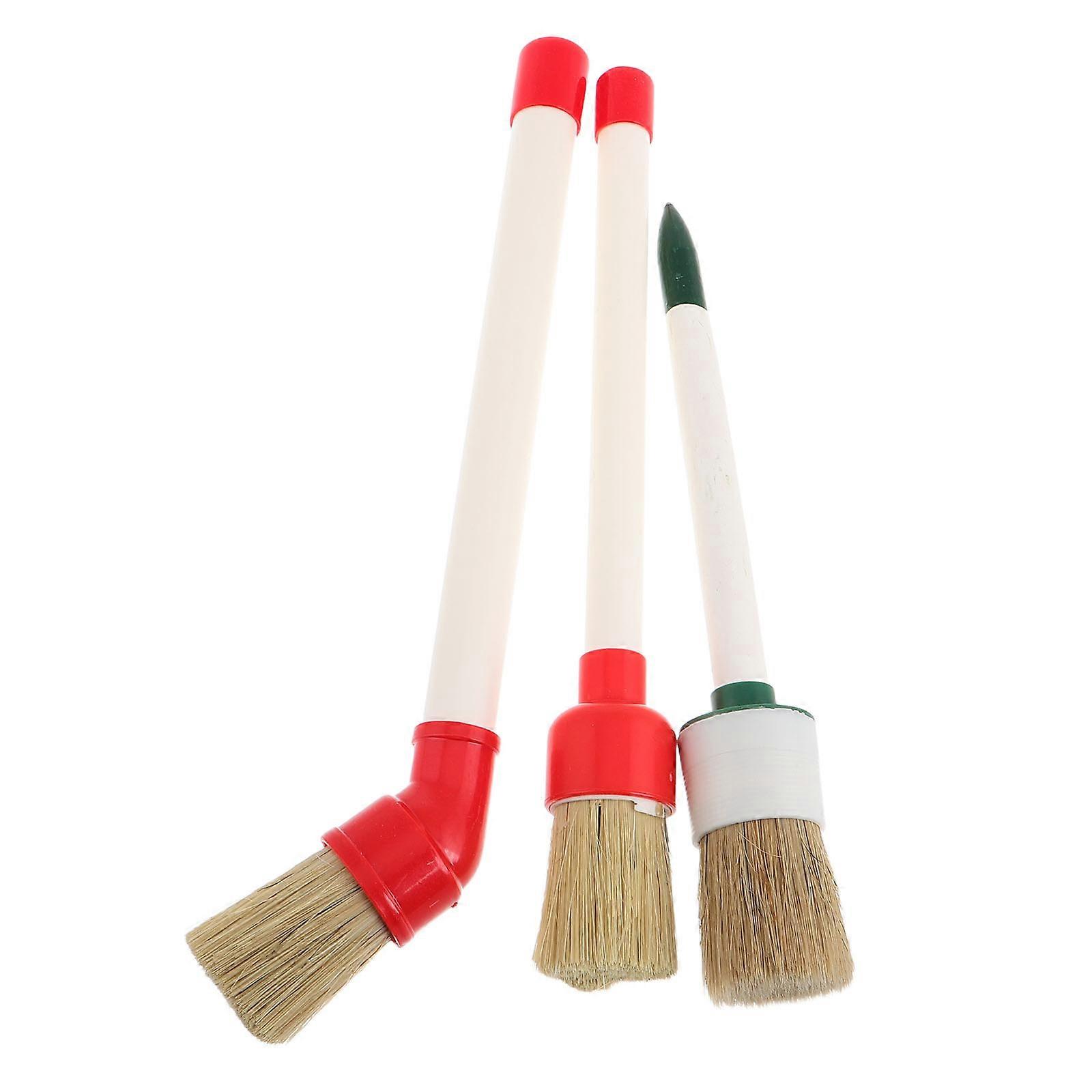 Tire Lubricant Brush Set for Tire Mounting with 12Pcs Round and Angled Applicator Brushes