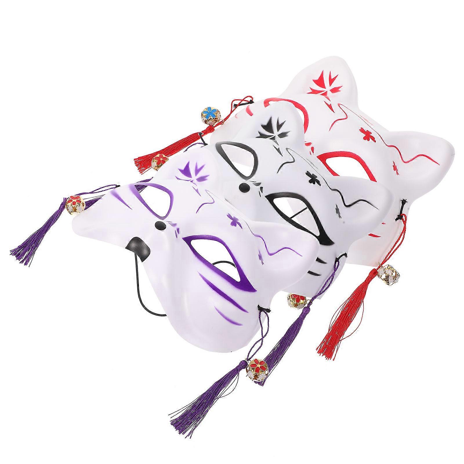 Festival Foxes Mask Half Mask for Party Accessory 12Pcs Assorted Color